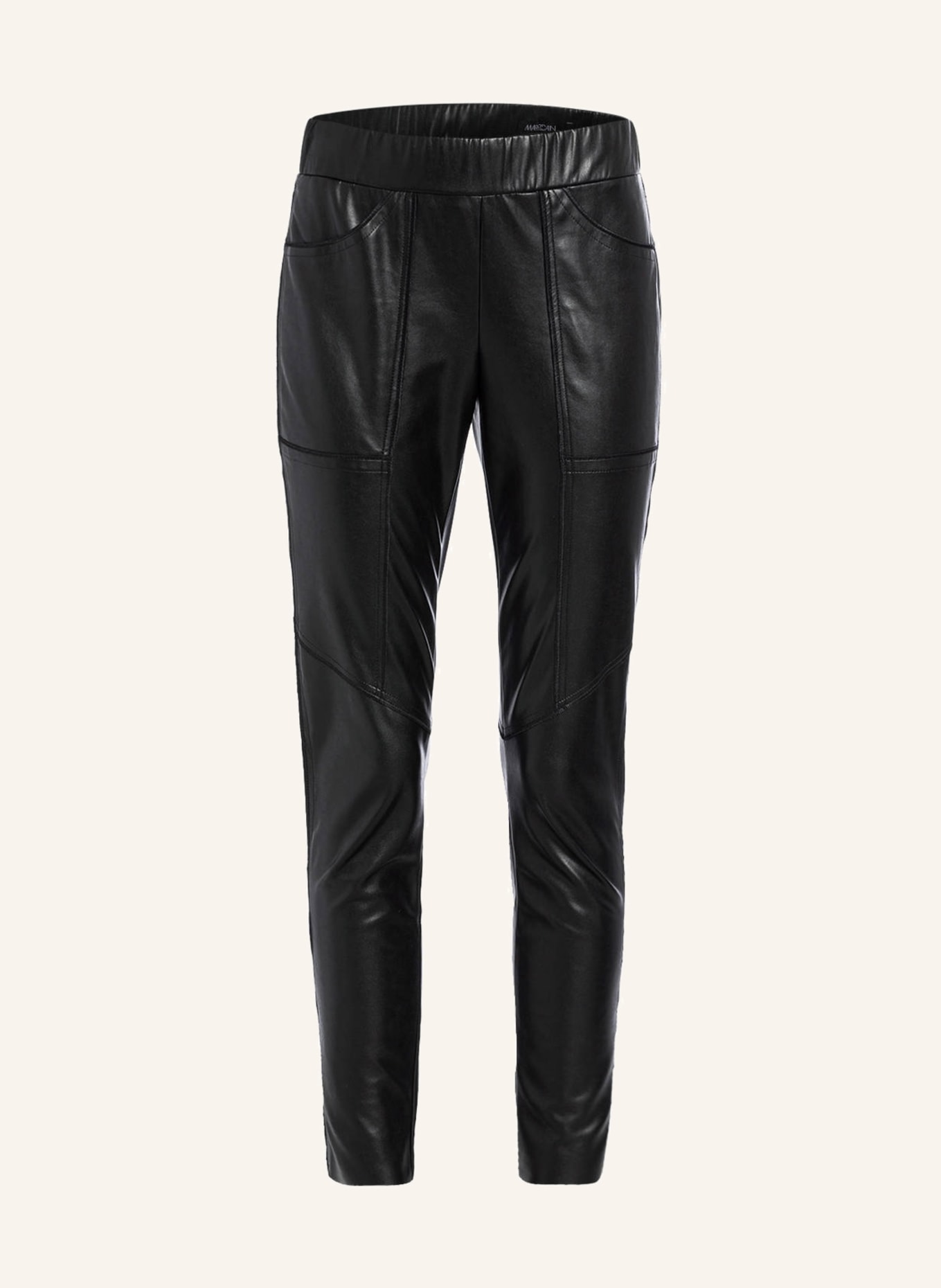 MARC CAIN Leggings in leather look, Color: 900 SCHWARZ (Image 1)