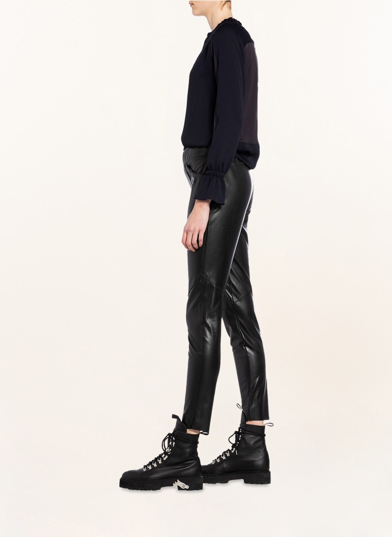 MARC CAIN Leggings in leather look, Color: 900 SCHWARZ (Image 4)