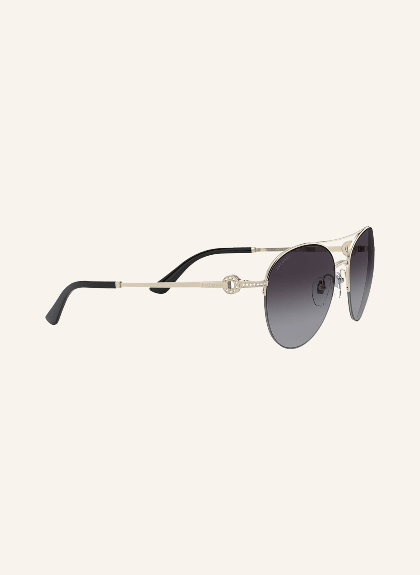 BVLGARI Sunglasses BV6132B with decorative gem trim: 278/8G - GOLD/ DARK BLUE GRADIENT