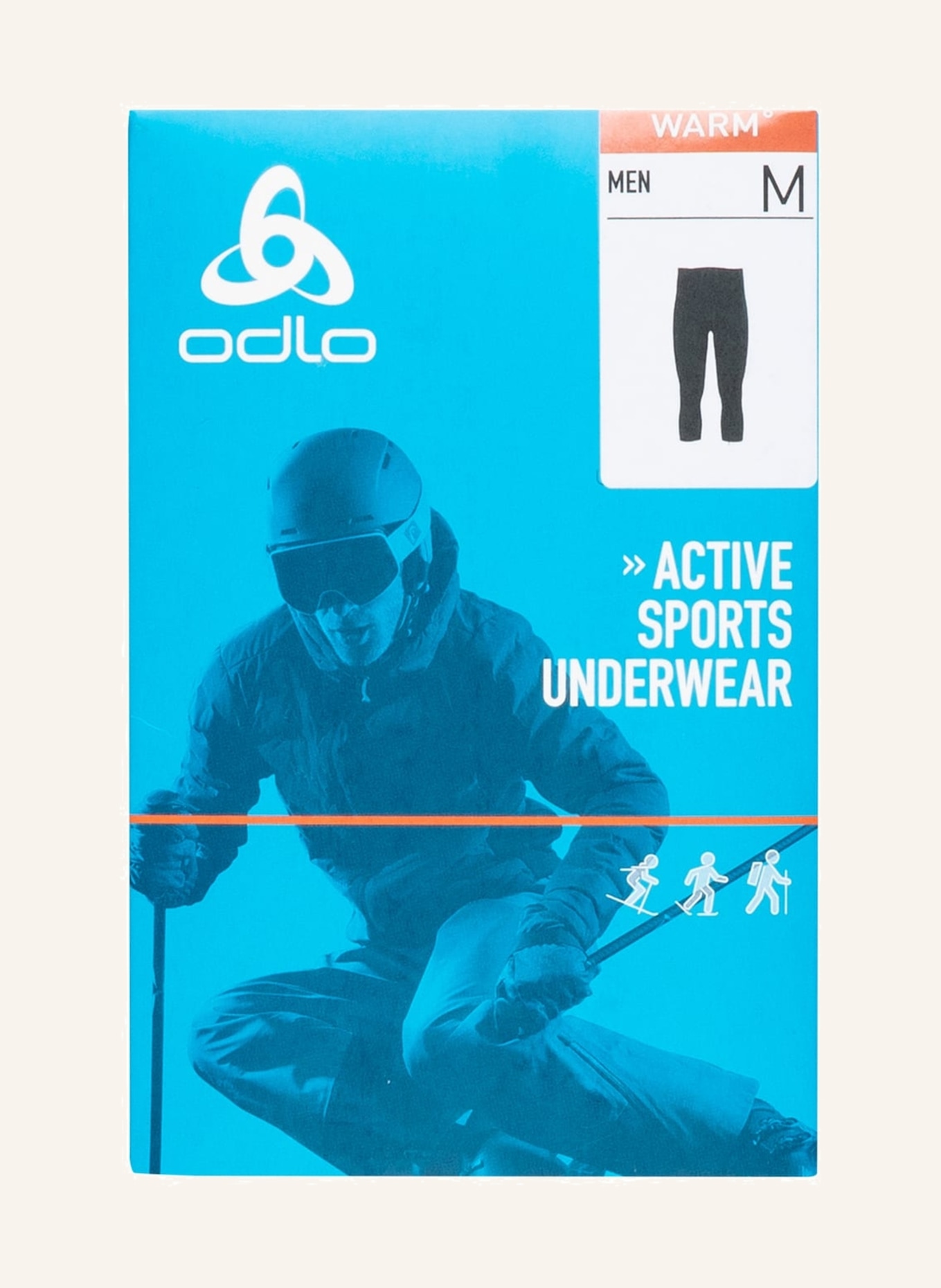 odlo Functional underwear bottoms ACTIVE WARM ECO with cropped leg length, Color: BLACK (Image 6)