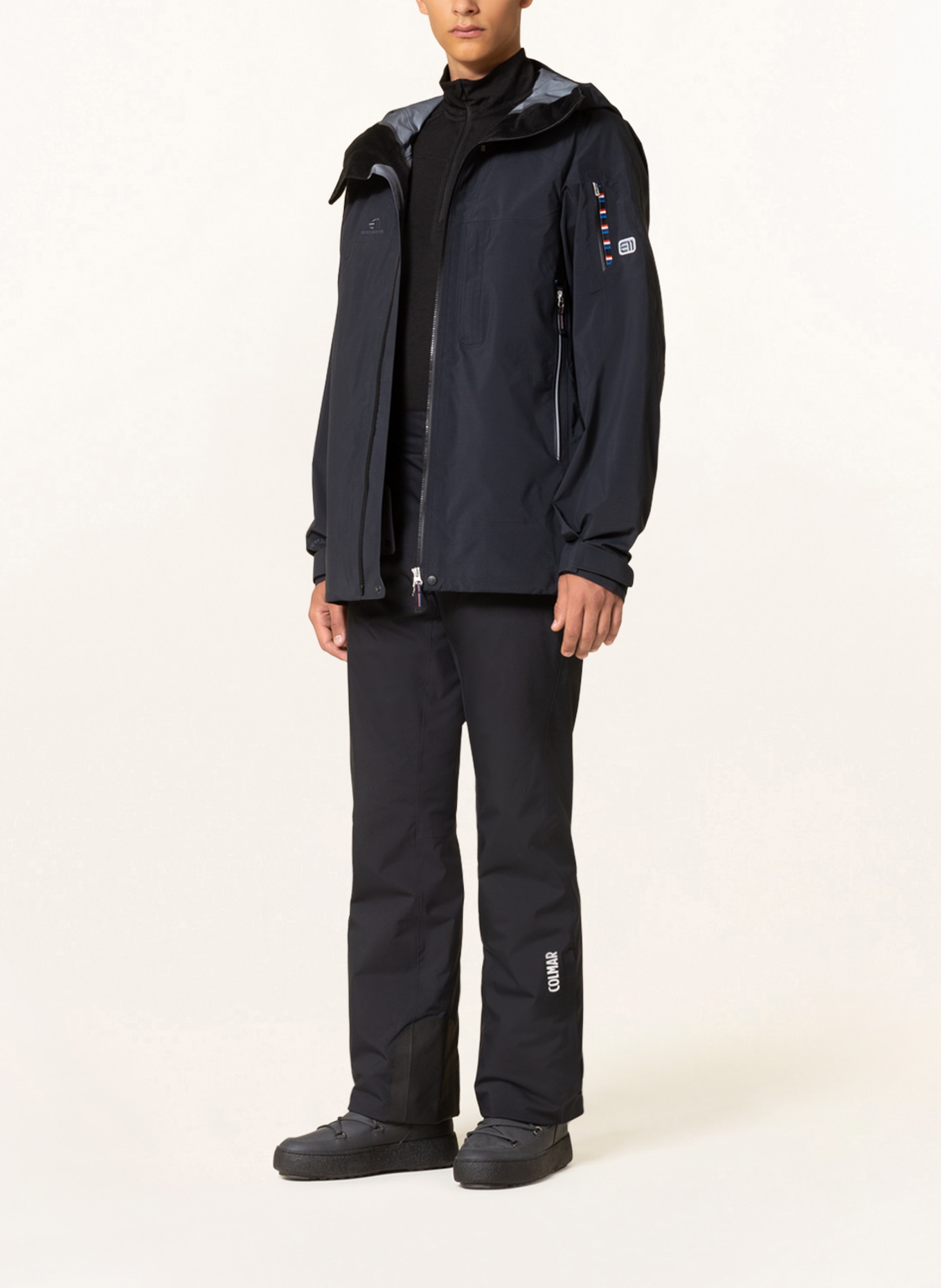 state of elevenate Ski jacket BEC DE ROSSES, Color: BLACK (Image 2)