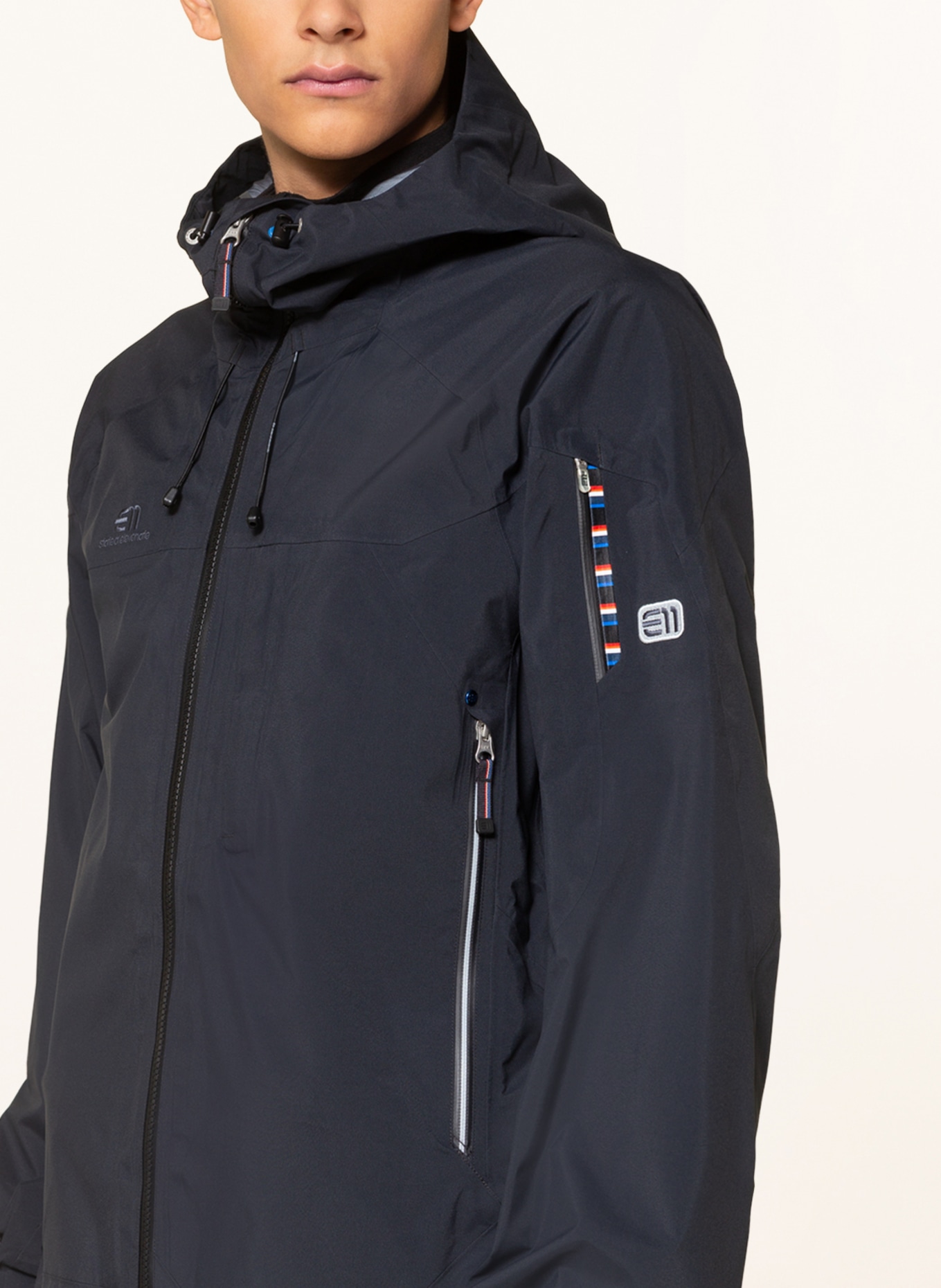 state of elevenate Ski jacket BEC DE ROSSES, Color: BLACK (Image 5)
