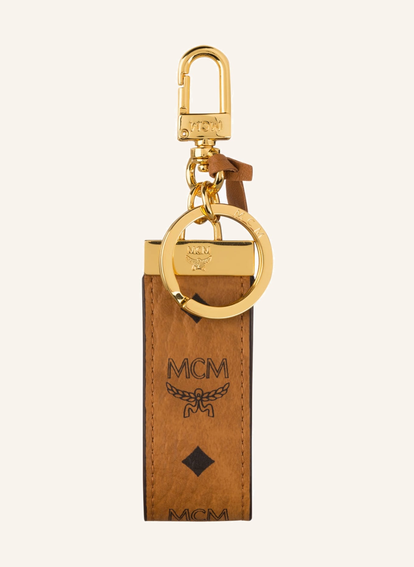 MCM Key ring VERITAS, Color: COGNAC (Image 1)