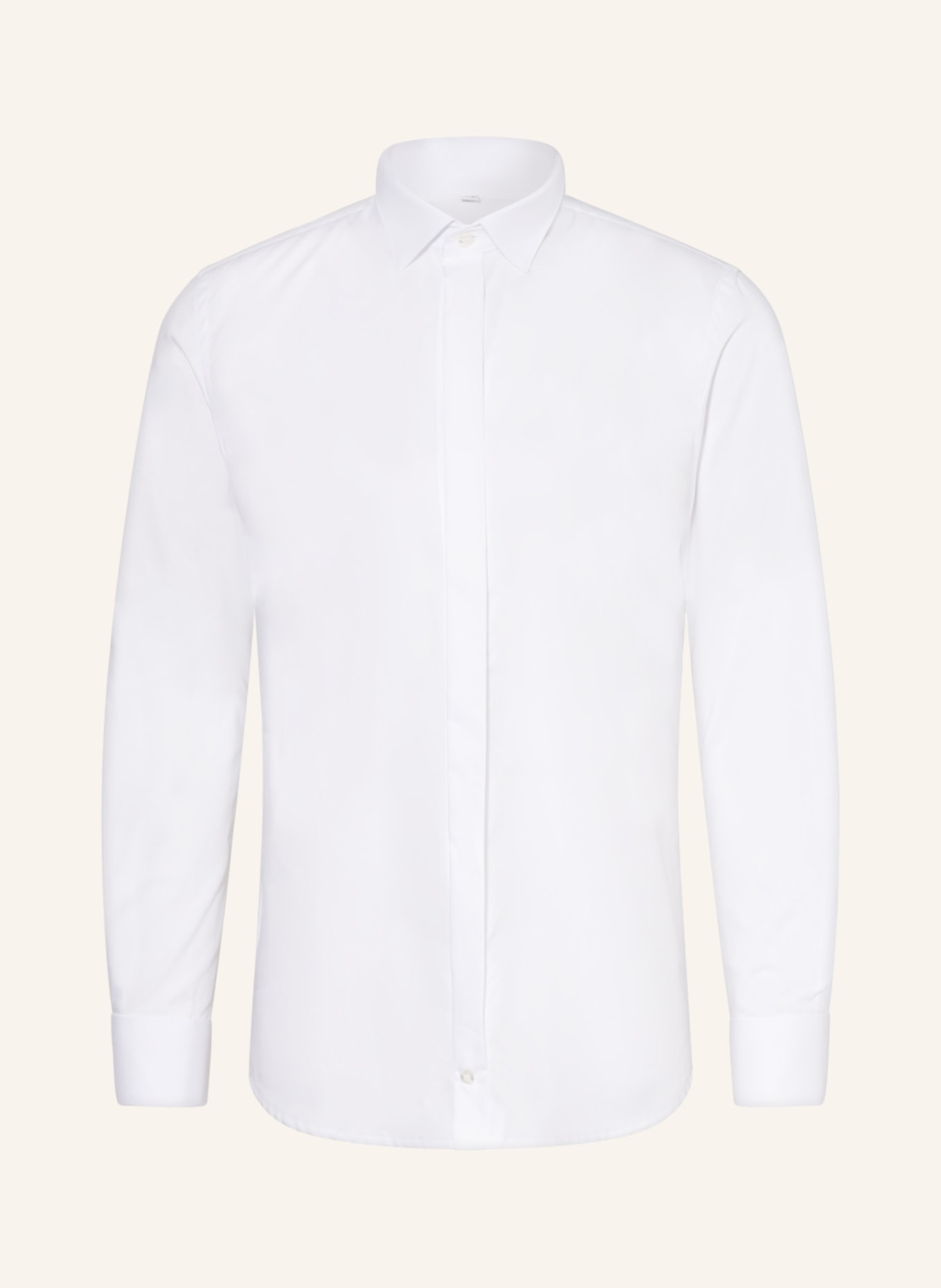 WILVORST Tuxedo shirt body fit , Color: WHITE (Image 1)