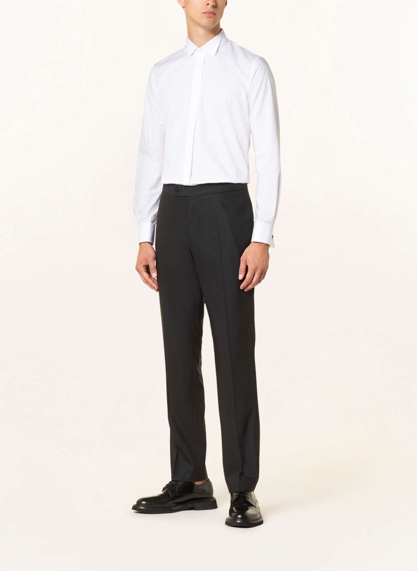 WILVORST Tuxedo shirt body fit , Color: WHITE (Image 2)