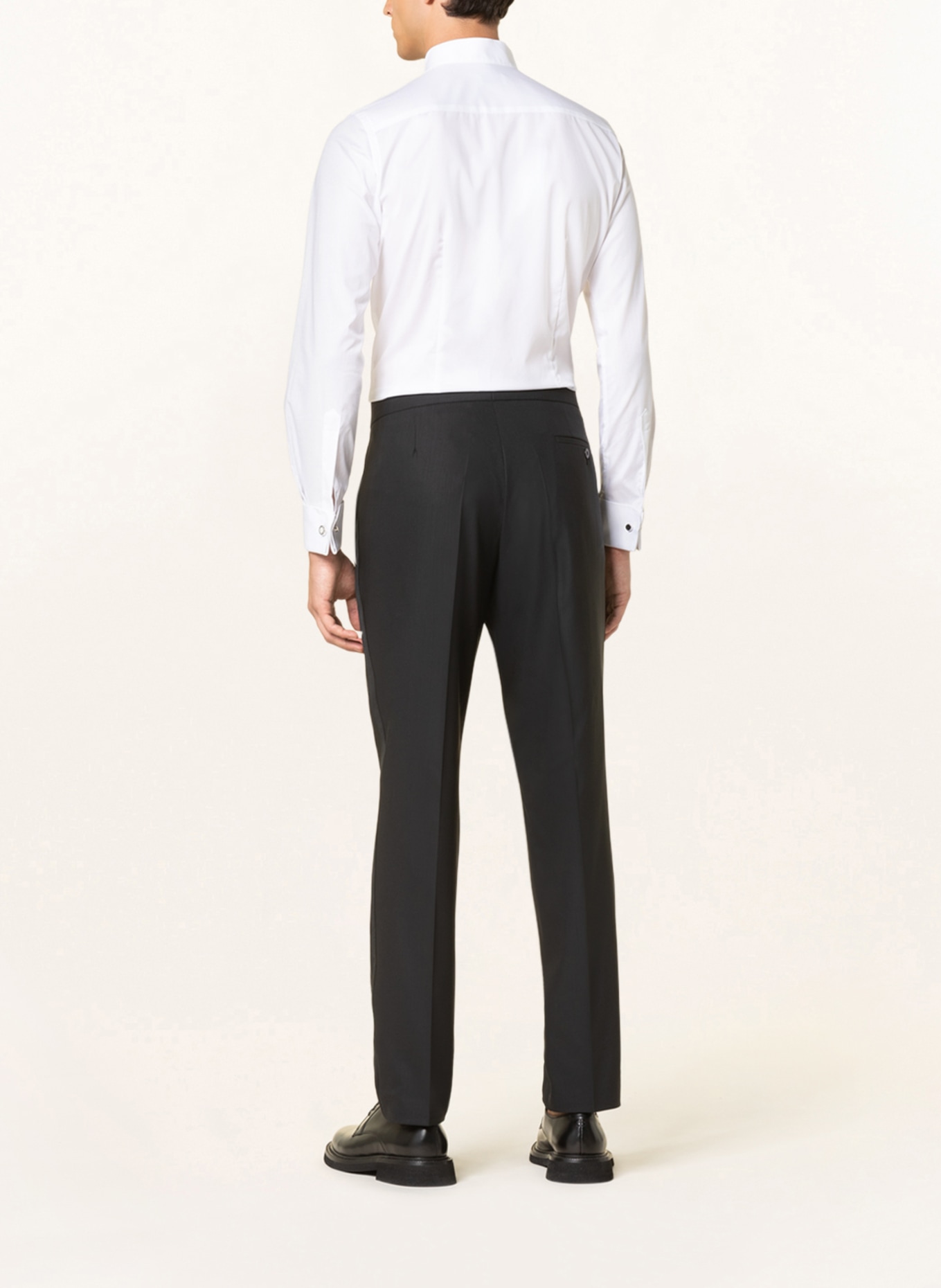 WILVORST Tuxedo shirt body fit , Color: WHITE (Image 3)