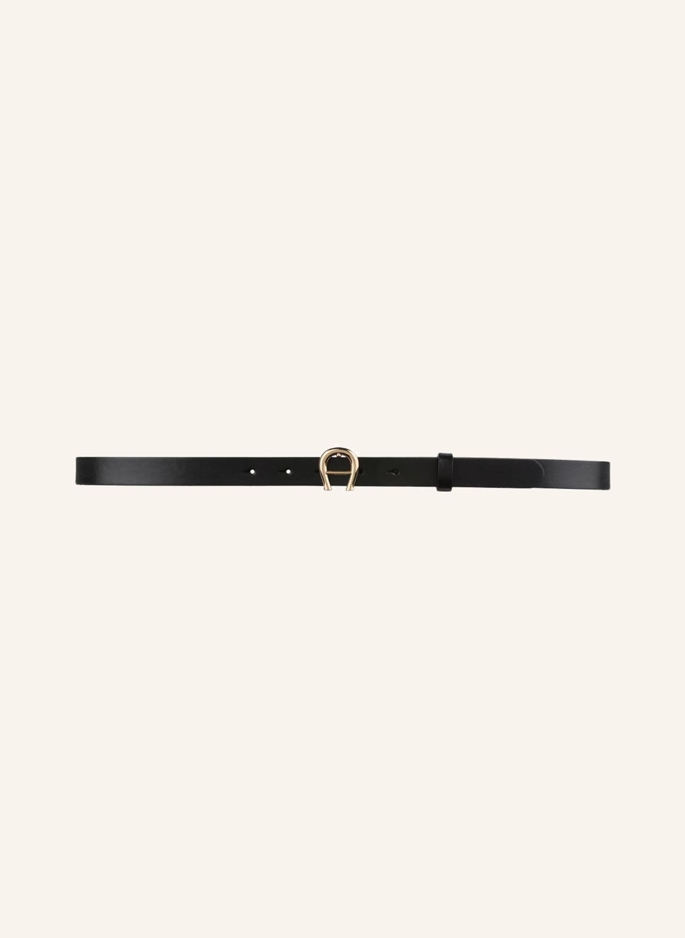 AIGNER Leather belt, Color: BLACK (Image 2)