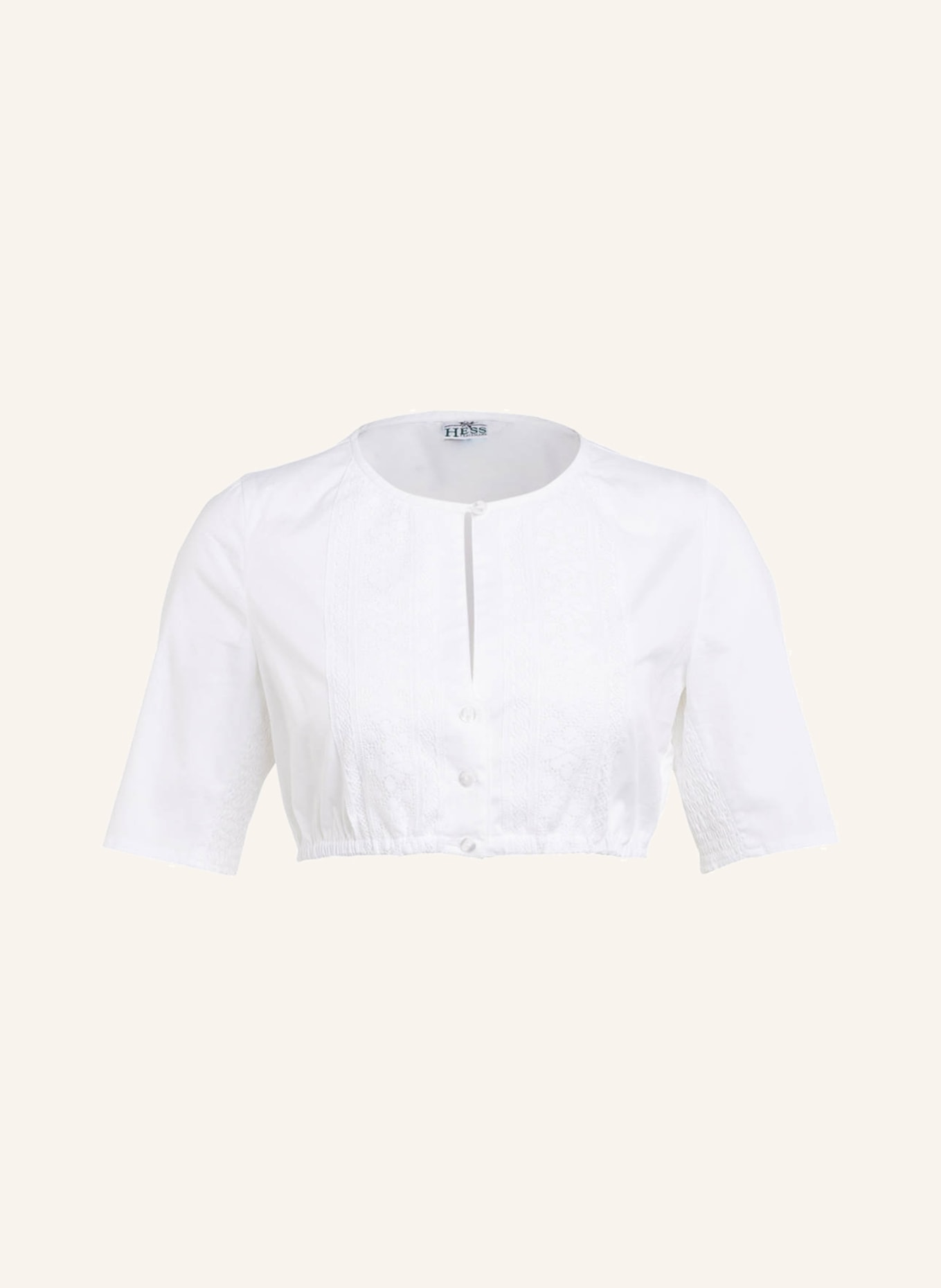 BERWIN & WOLFF Dirndl blouse with lace trim , Color: WHITE (Image 1)