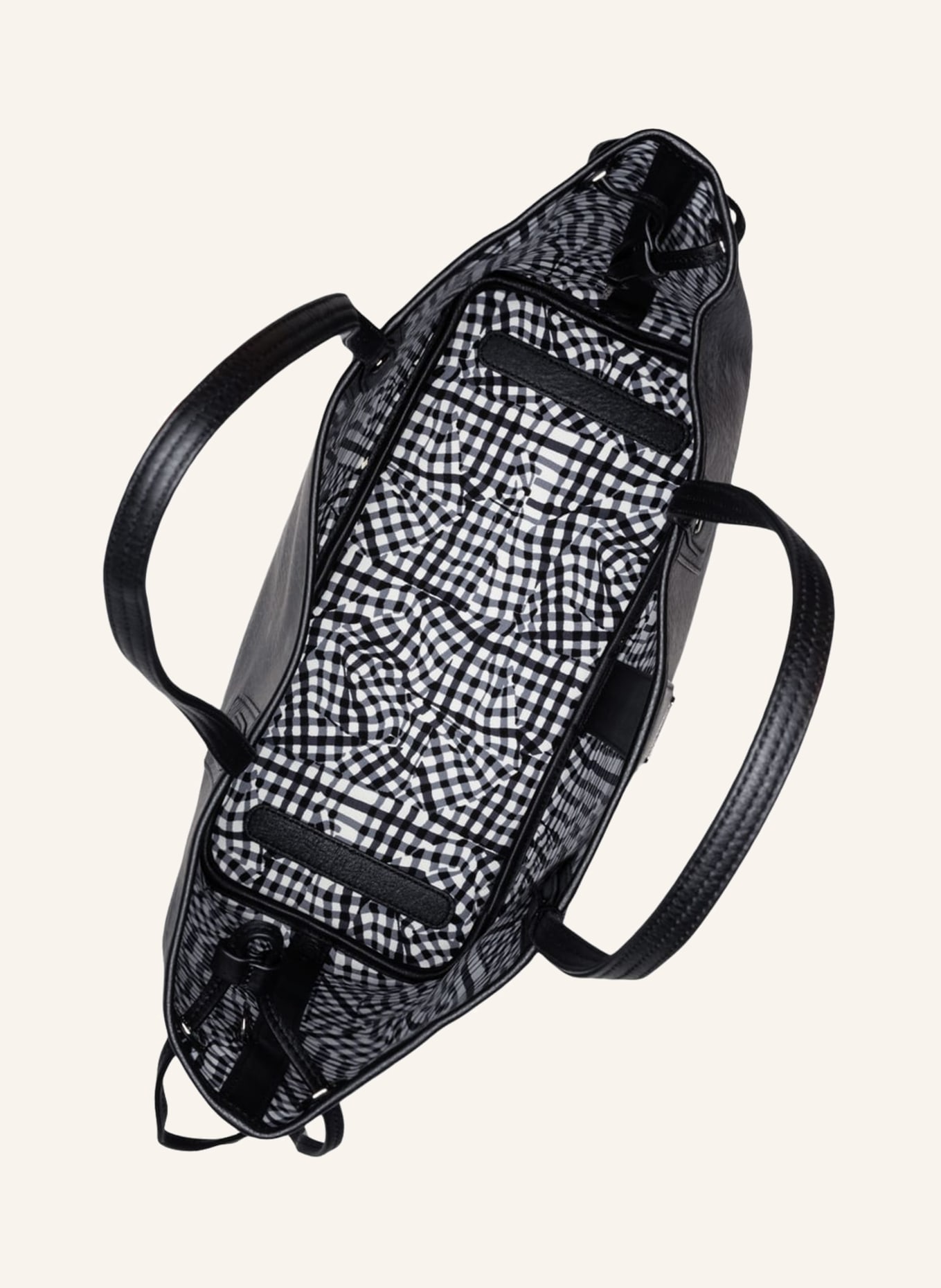 MCM Reversible shopper LIZ MEDIUM with pouch, Color: BLACK/ WHITE (Image 4)