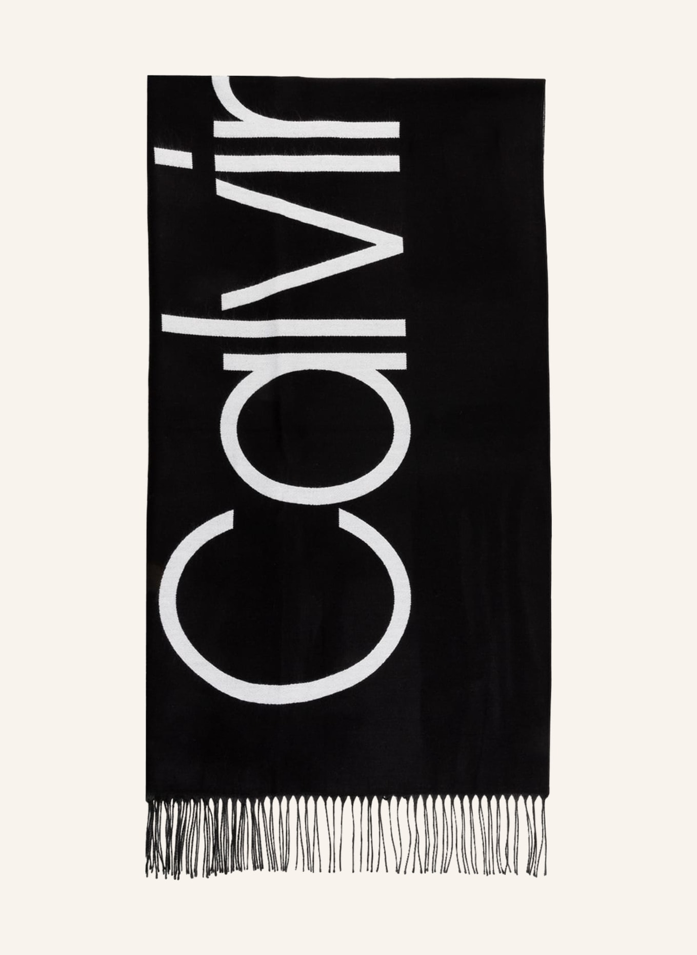 Calvin Klein Scarf , Color: BLACK/ WHITE (Image 1)
