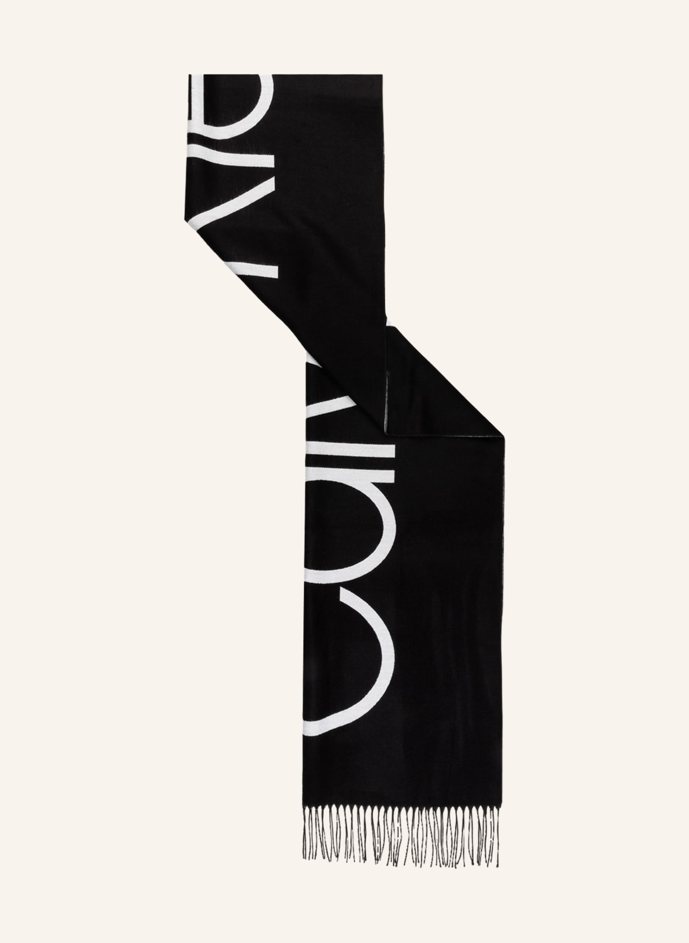 Calvin Klein Scarf , Color: BLACK/ WHITE (Image 2)
