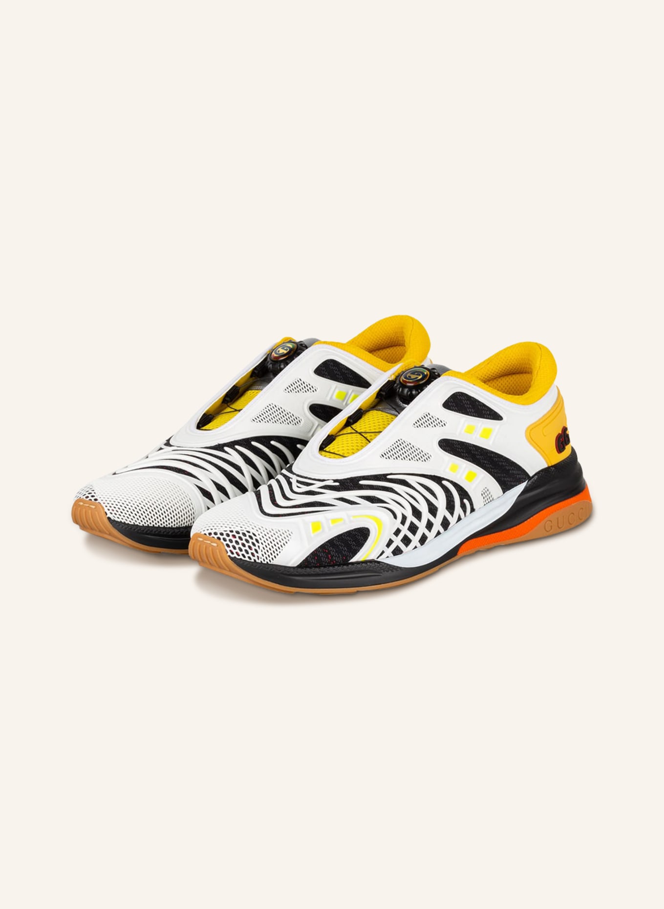 GUCCI Sneakers ULTRAPACE R, Color: WHITE/ YELLOW/ BLACK (Image 1)