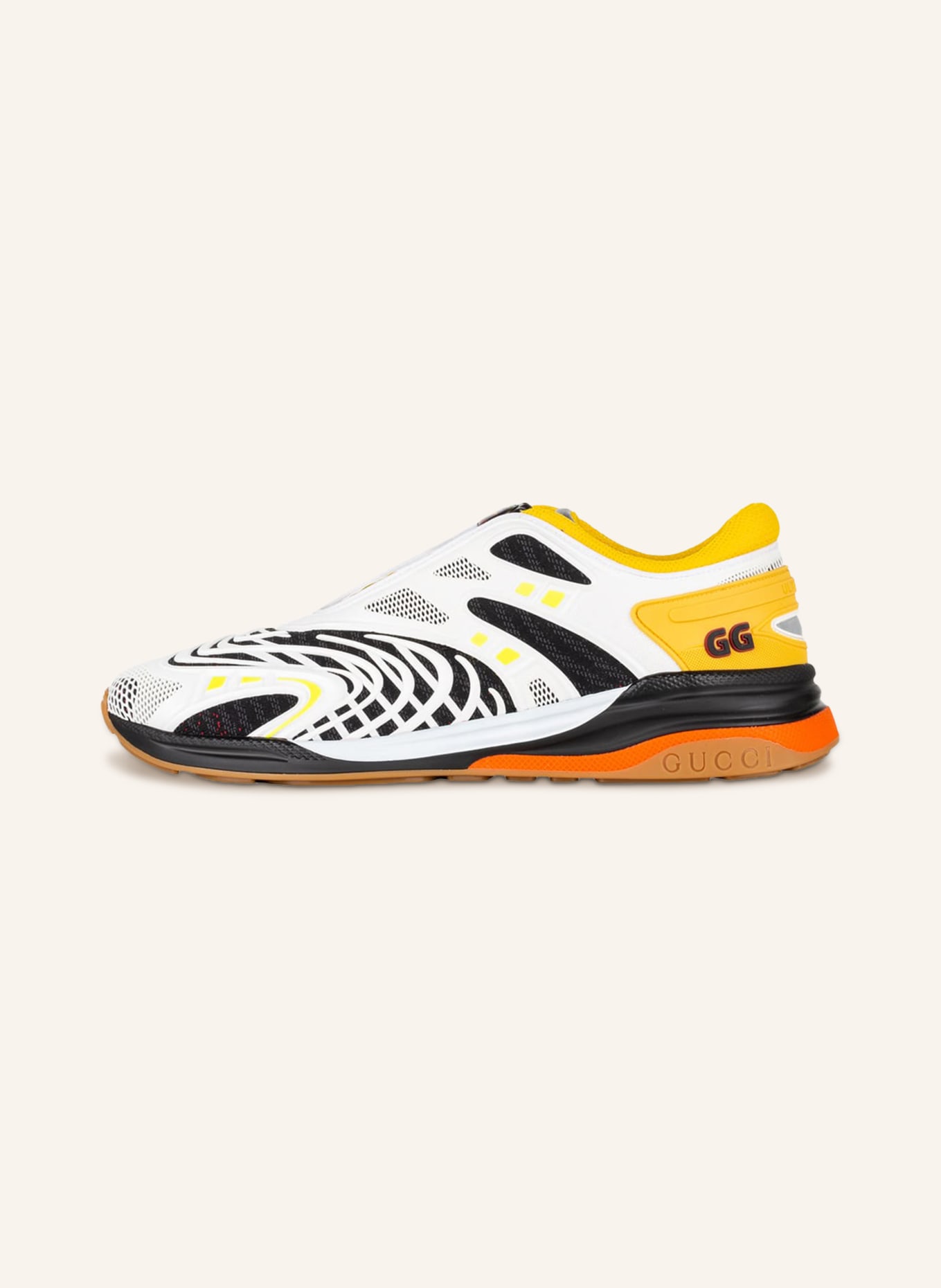 GUCCI Sneaker ULTRAPACE R, Farbe: WEISS/ GELB/ SCHWARZ (Bild 4)