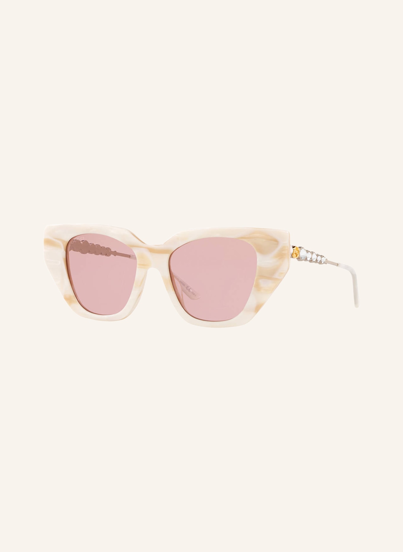 GUCCI Sunglasses, Color: 4920R1 - IVORY/PINK (Image 1)