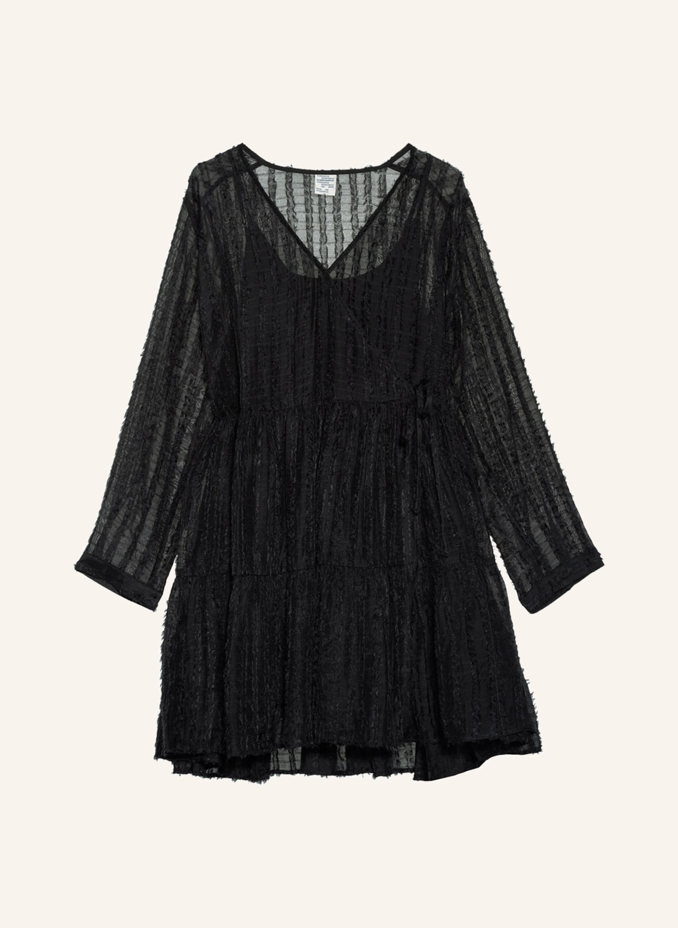 BAUM UND PFERDGARTEN Wrap dress AMADA, Color: BLACK (Image 1)