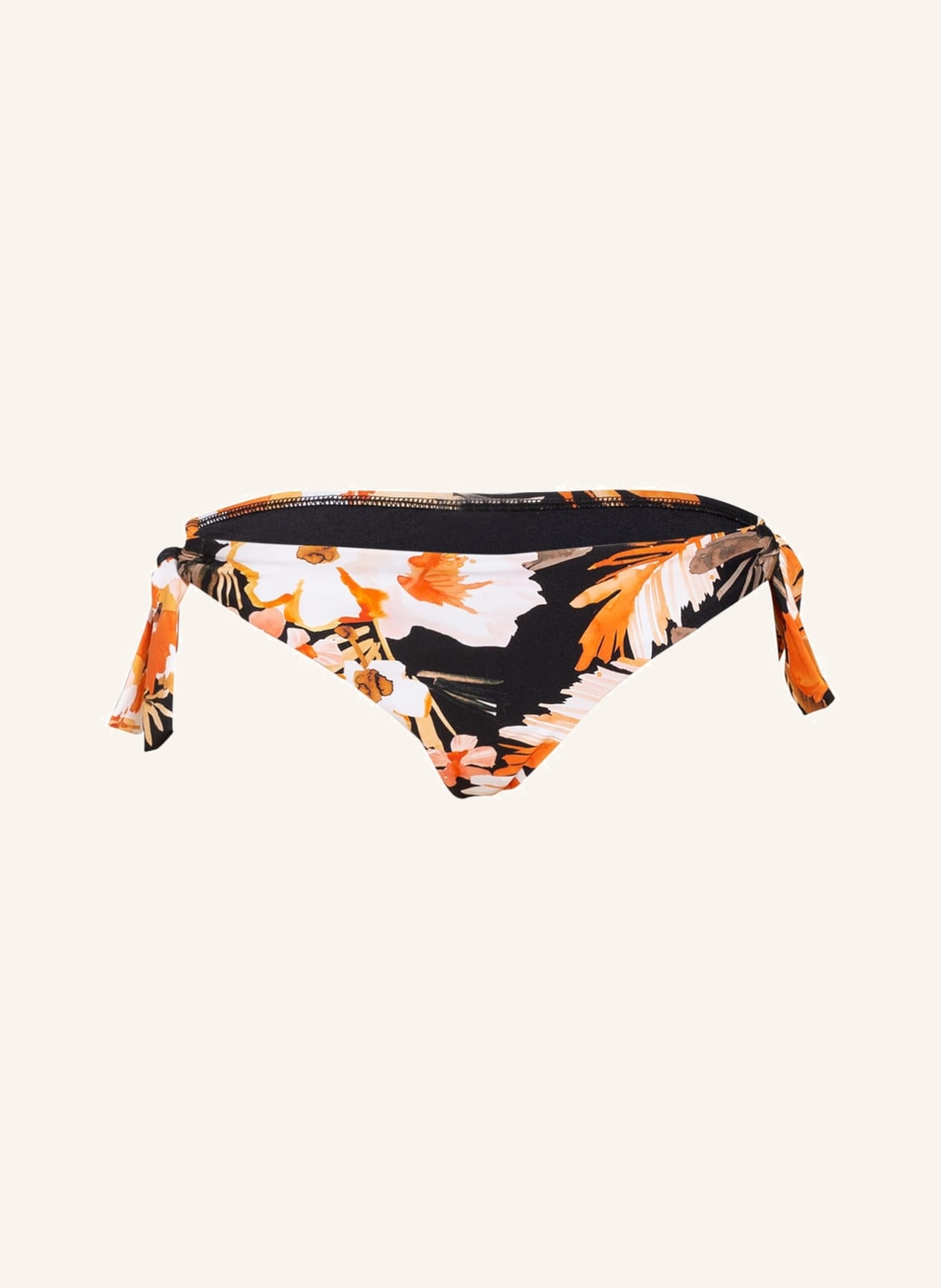 SEAFOLLY Bikini bottoms BORA BORA FLORA, Color: BLACK/ BEIGE/ BROWN (Image 1)
