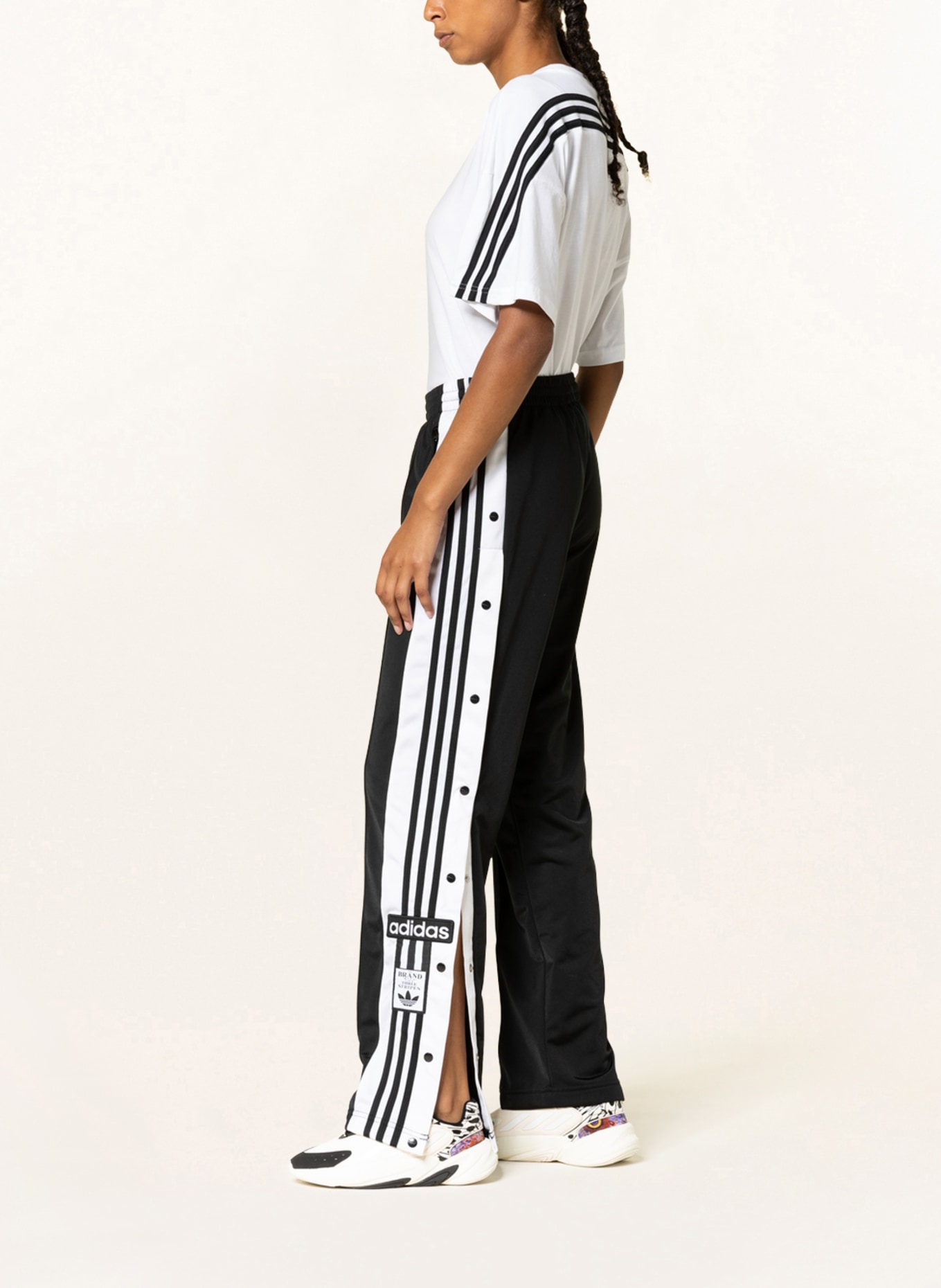 Adidas Originals Full Length Side Button Pants Black (S), Men's Fashion,  Bottoms, Trousers on Carousell