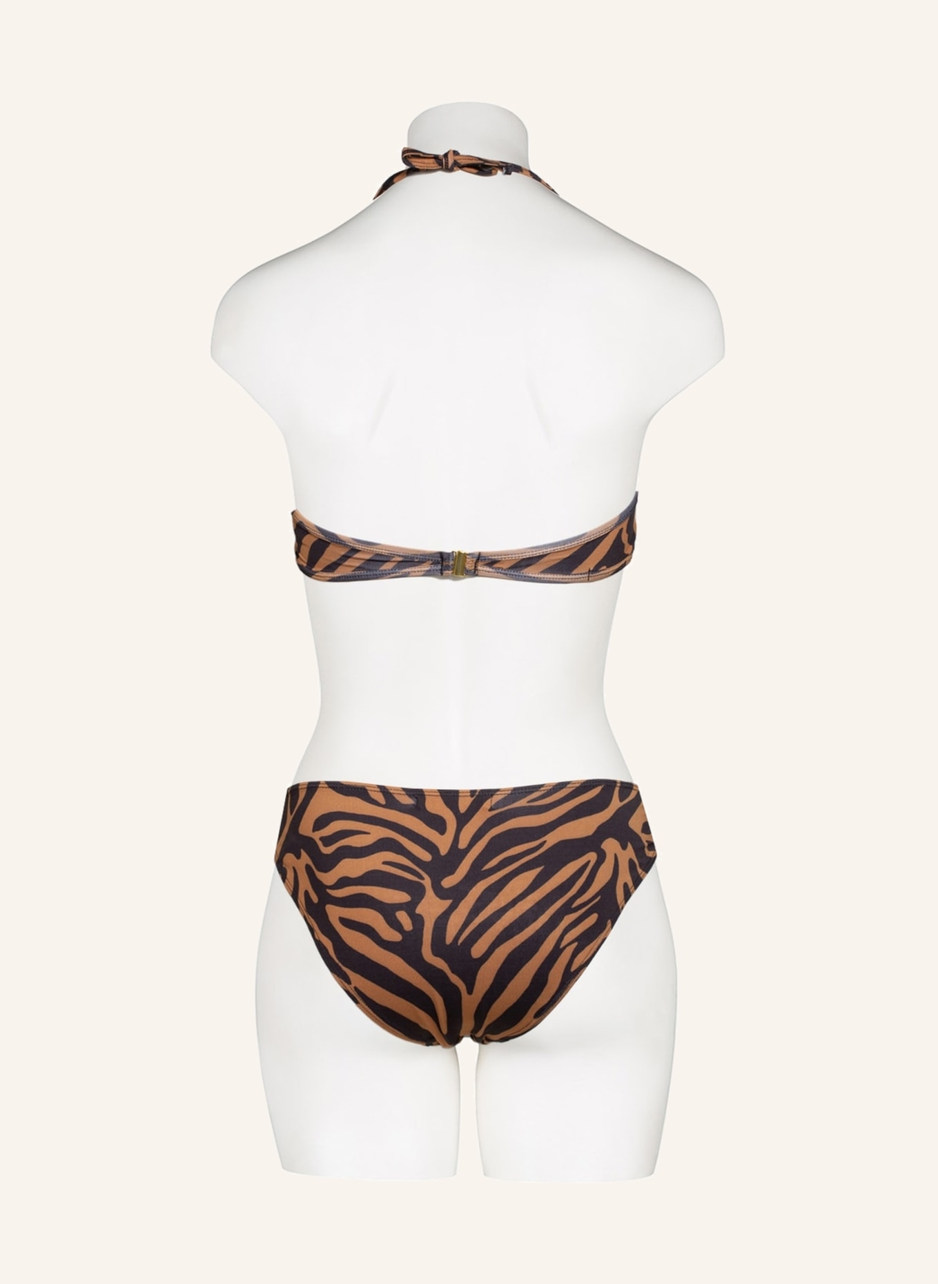 UNDERPROTECTION Bikini-Hose MELINA , Farbe: SCHWARZ/ CAMEL (Bild 3)