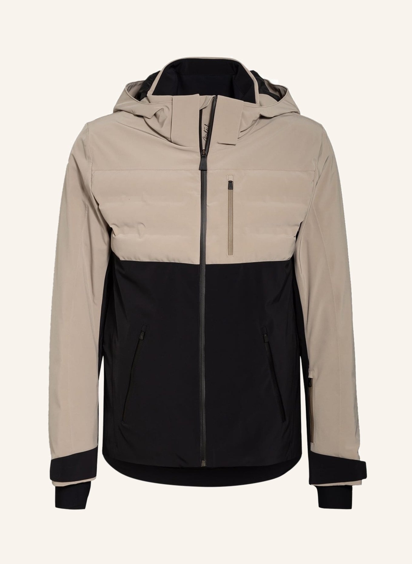AZTECH MOUNTAIN Ski jacket AJAX, Color: BEIGE/ BLACK (Image 1)