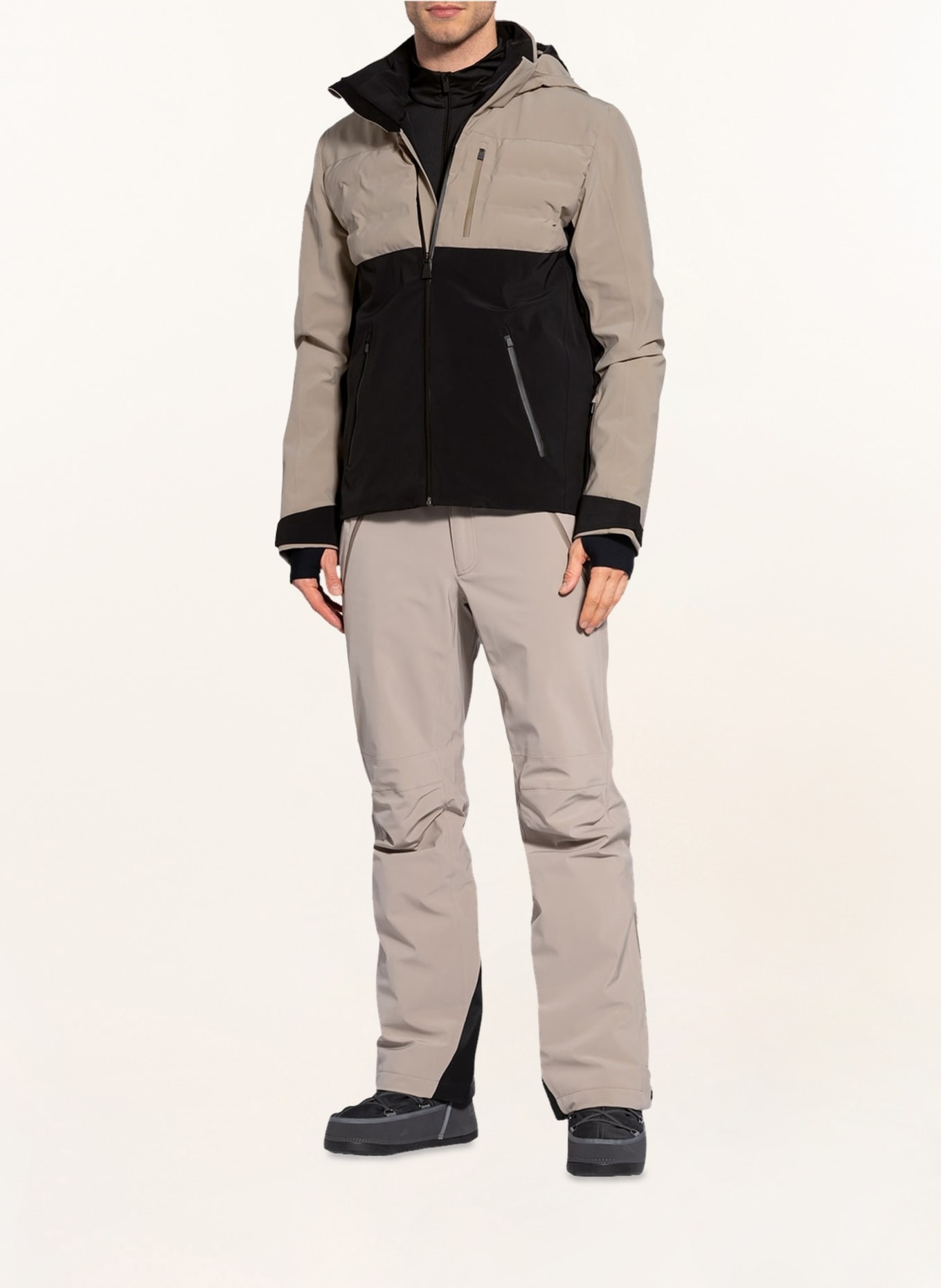 AZTECH MOUNTAIN Ski jacket AJAX, Color: BEIGE/ BLACK (Image 2)