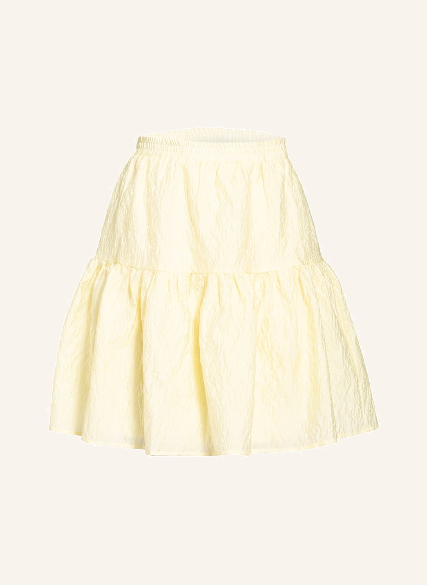 BARDOT Jacquard skirt DEMI, Color: LIGHT YELLOW (Image 1)