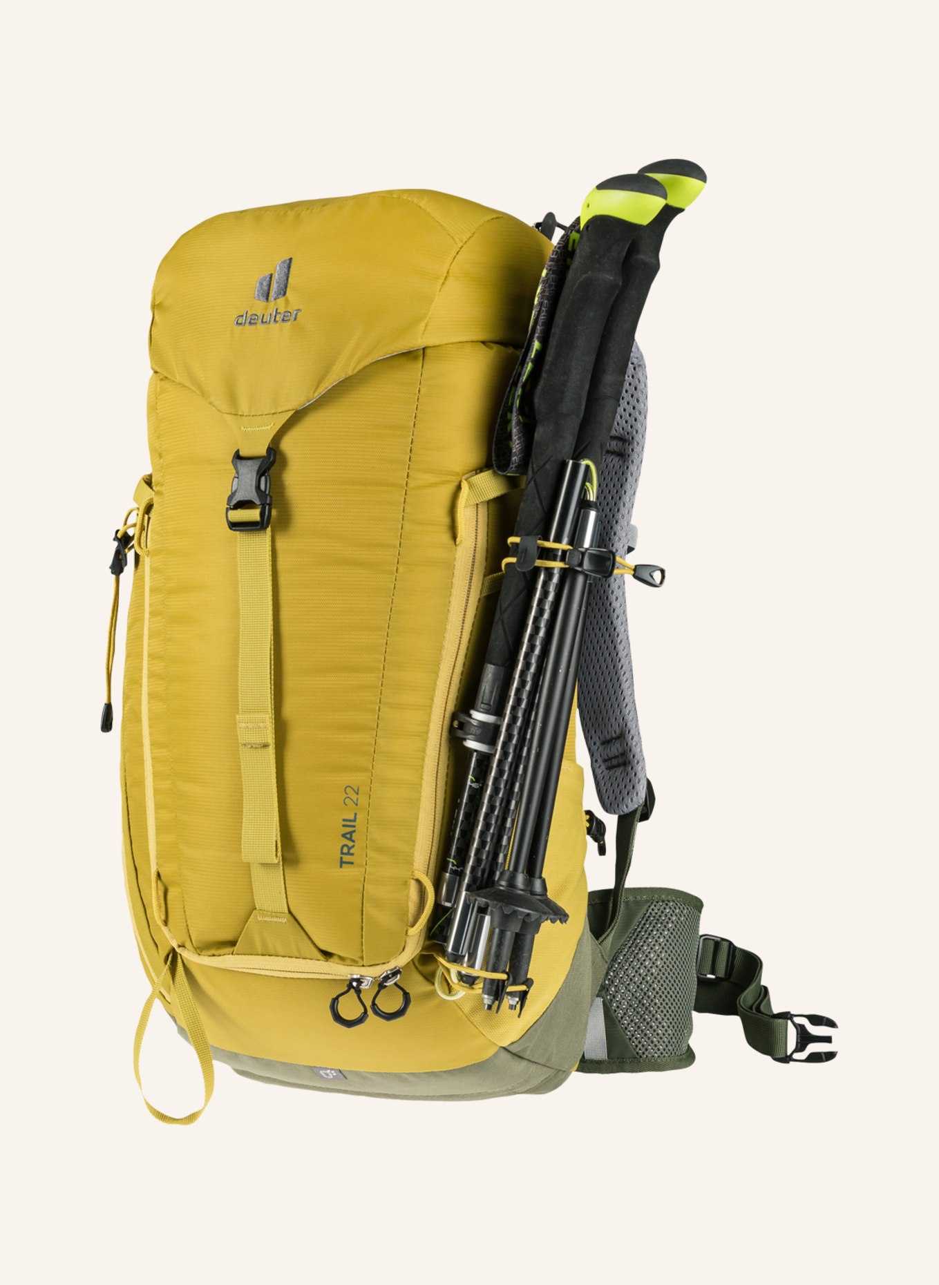 deuter Backpack TRAIL 22 l, Color: DARK YELLOW/ OLIVE (Image 5)