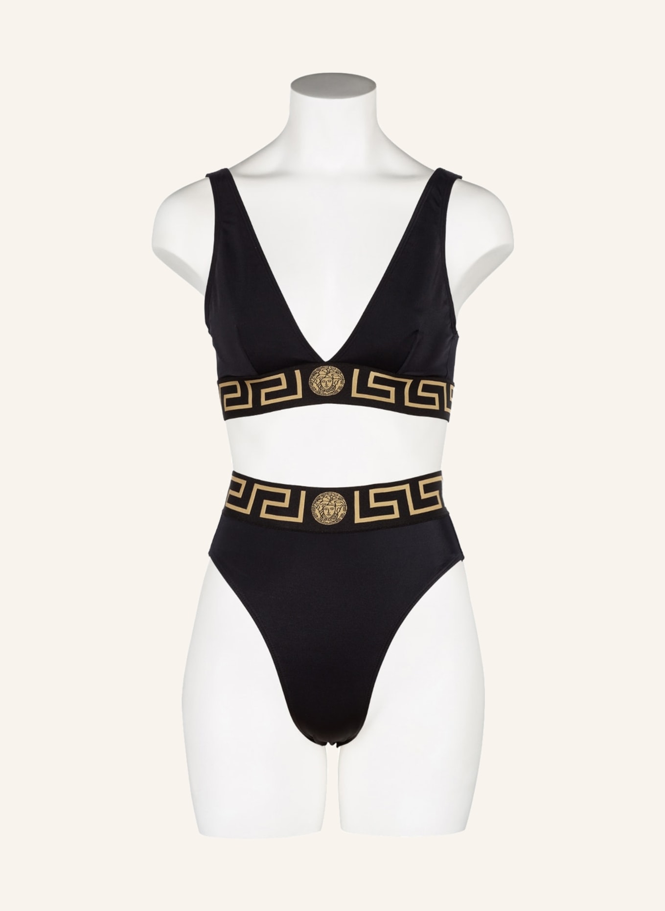 VERSACE Bikini bottoms, Color: BLACK/ GOLD (Image 2)