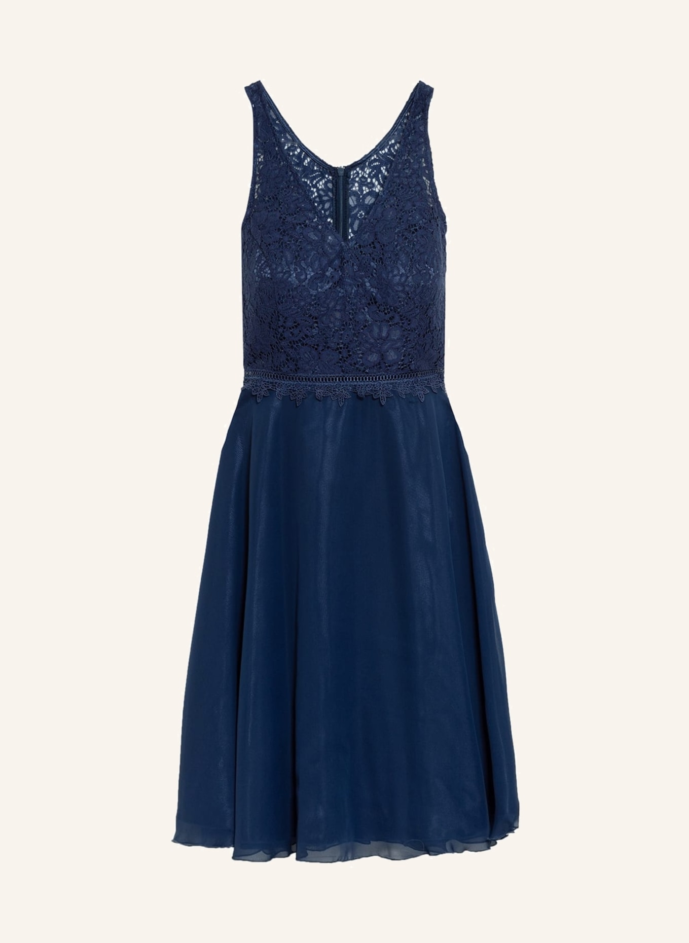 Suddenly Princess Cocktail dress with lace trim , Color: DARK BLUE (Image 1)