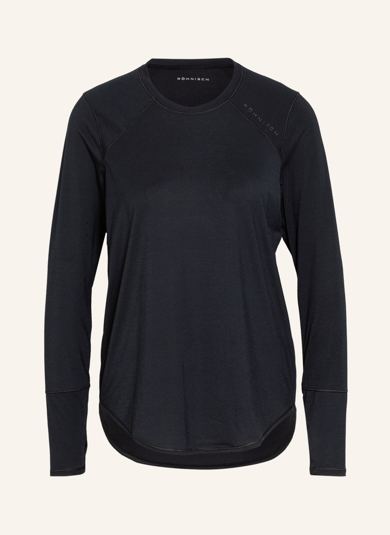 RÖHNISCH Long sleeve shirt CLARA, Color: BLACK (Image 1)