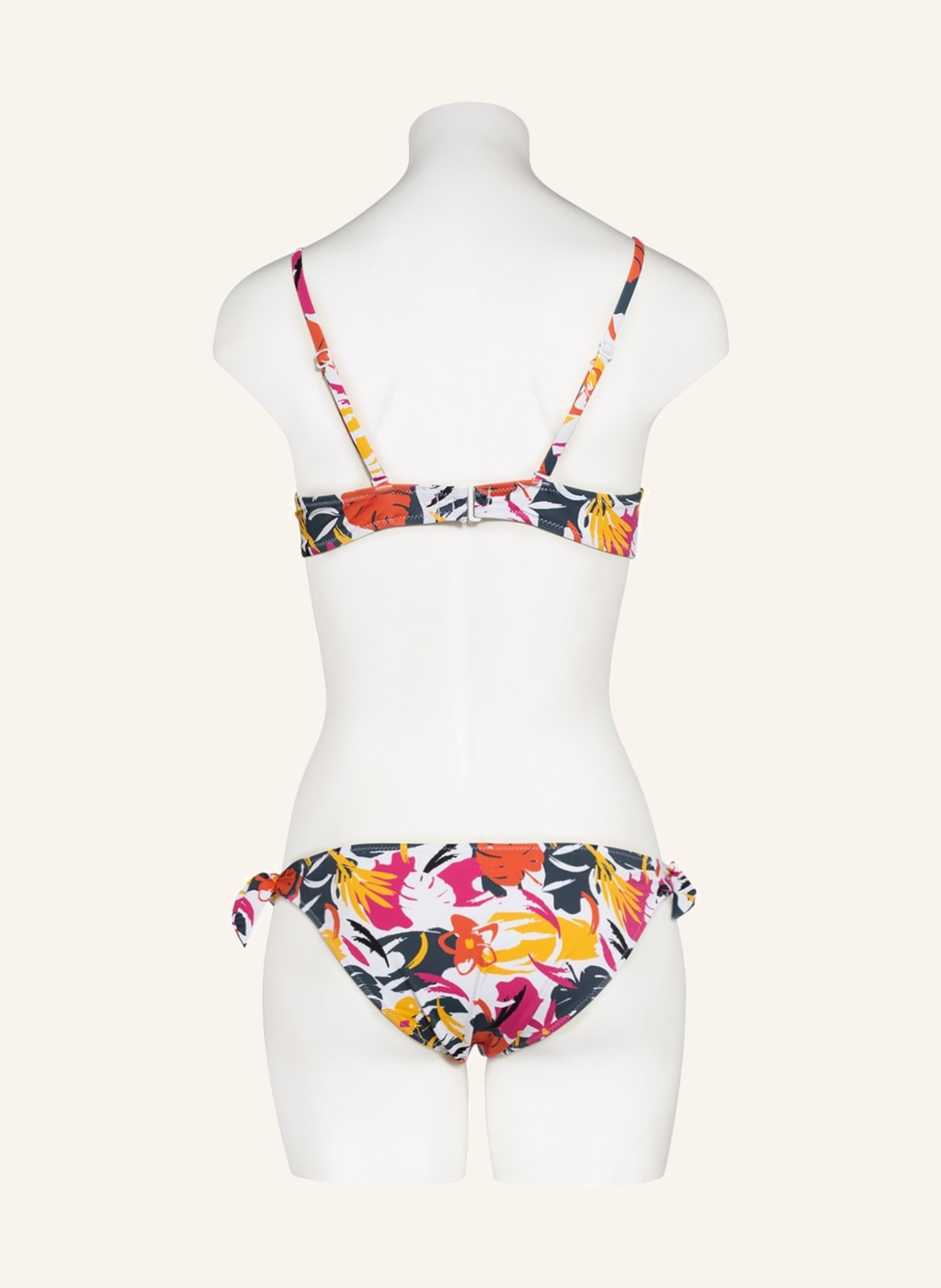 Skiny Sunset Glamour Bikini-Hose SUMMER BREEZE, Farbe: WEISS/ PINK/ ORANGE (Bild 3)