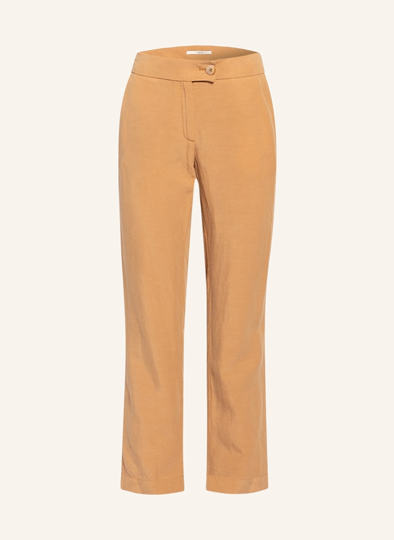 LANIUS Trousers with linen, Color: COGNAC (Image 1)