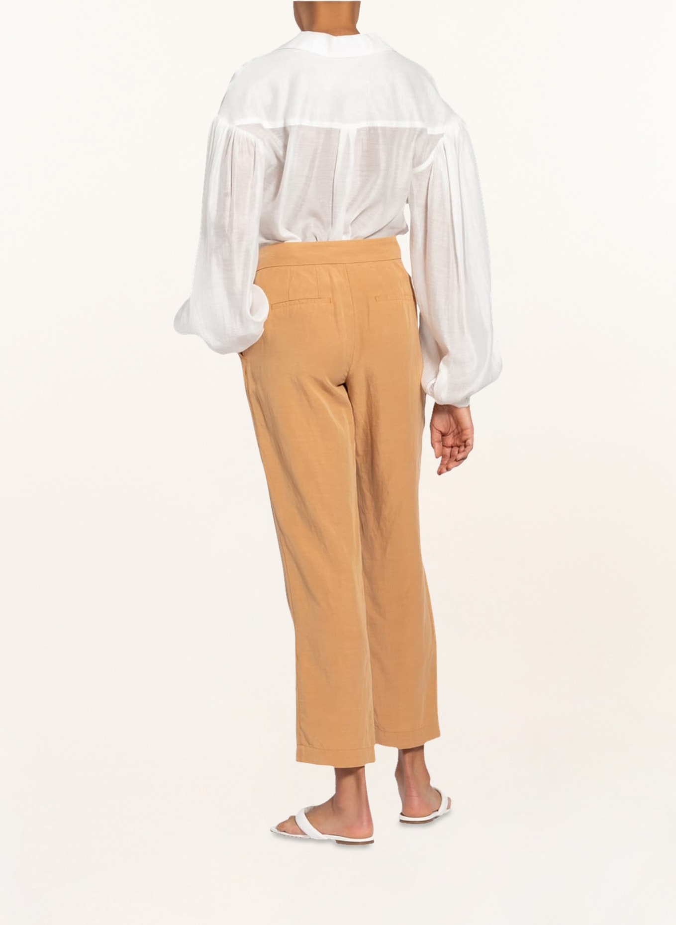 LANIUS Trousers with linen, Color: COGNAC (Image 3)