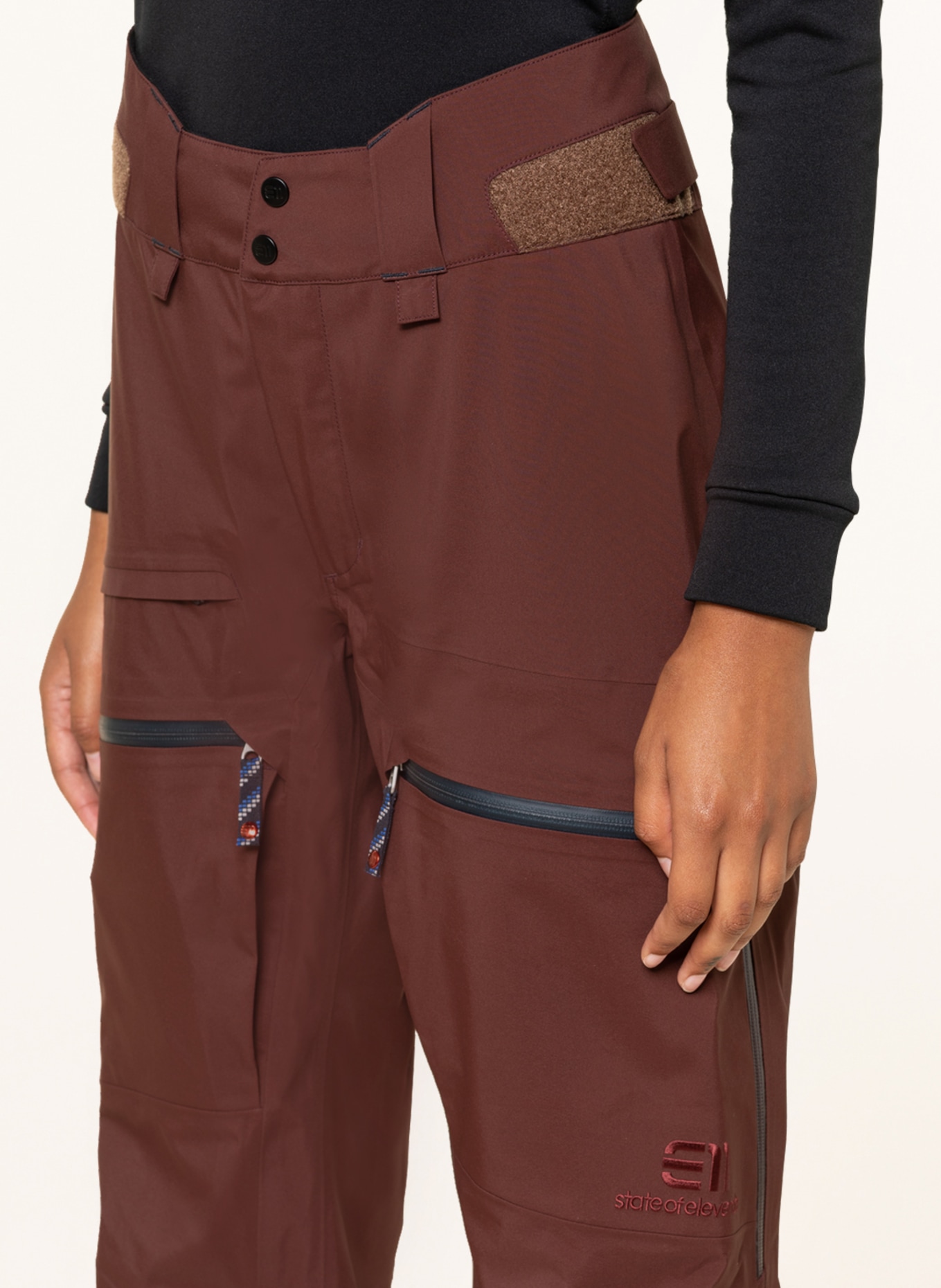 state of elevenate Ski pants PURE, Color: BROWN (Image 6)