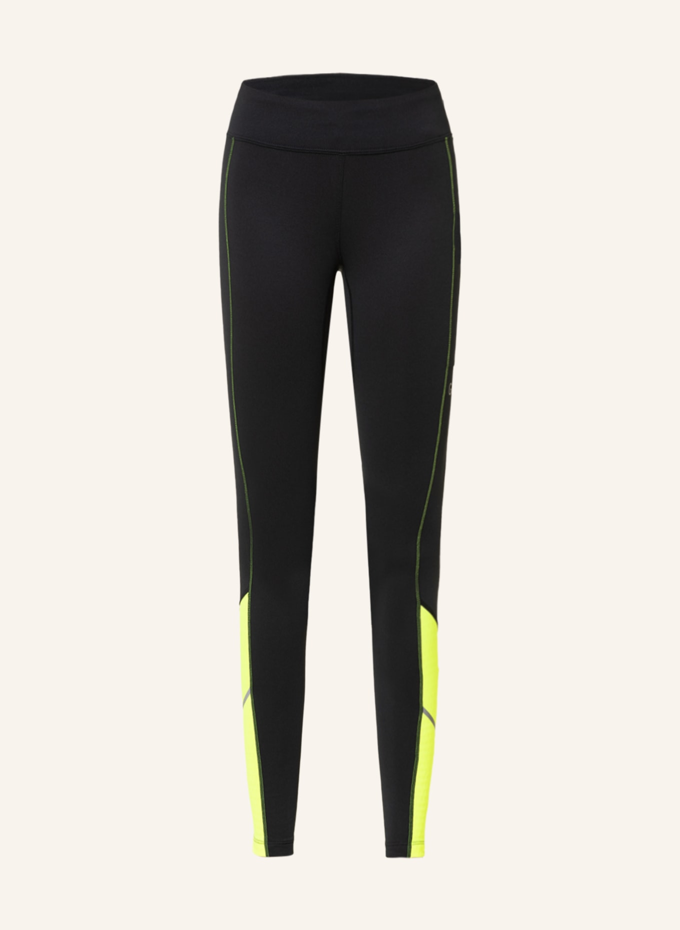 GORE RUNNING WEAR 7/8 tights R3, Color: BLACK/ NEON YELLOW (Image 1)