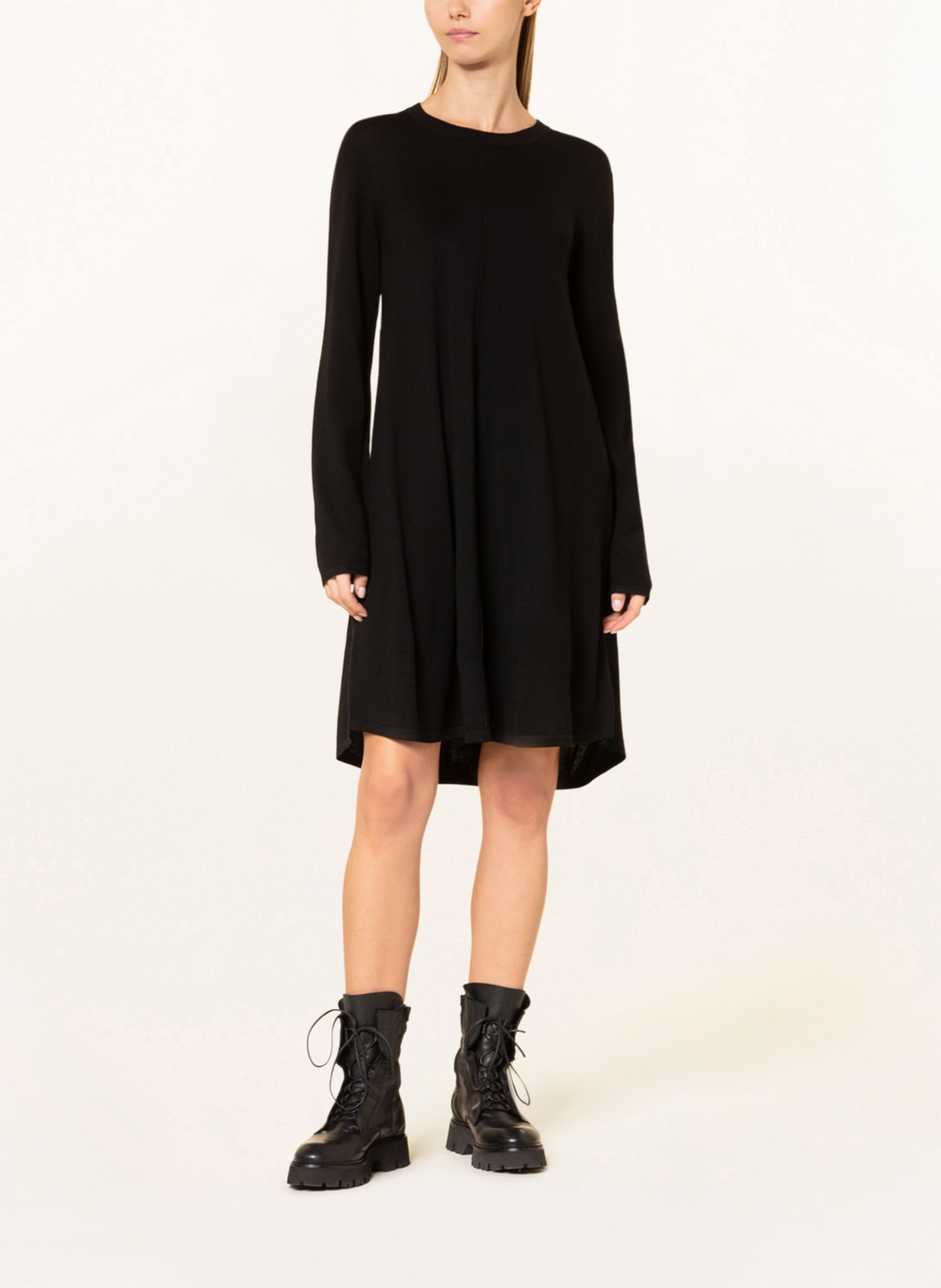 REPEAT Knit dress , Color: BLACK (Image 2)