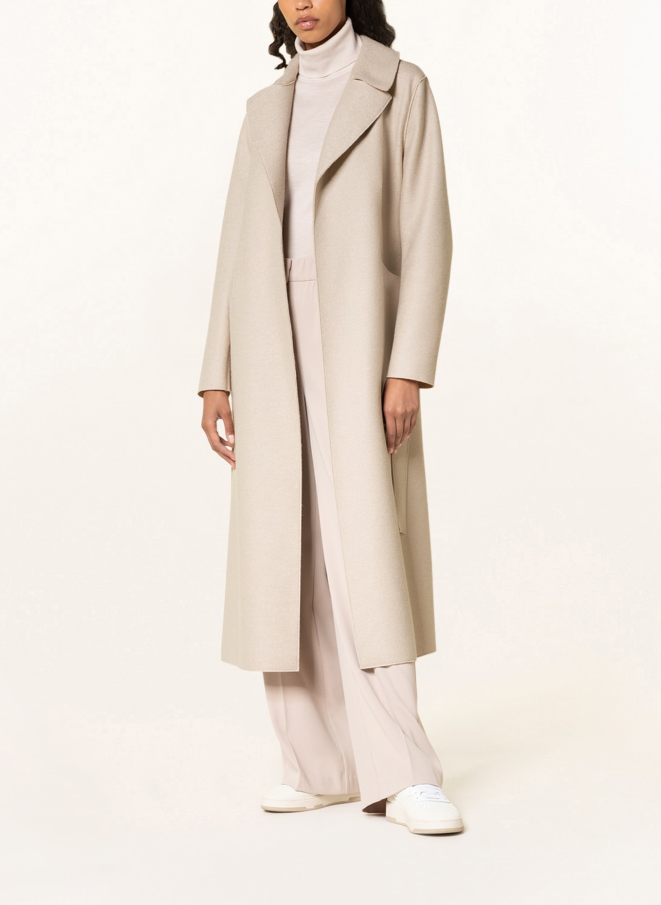 HARRIS WHARF LONDON Wool coat, Color: CREAM (Image 2)