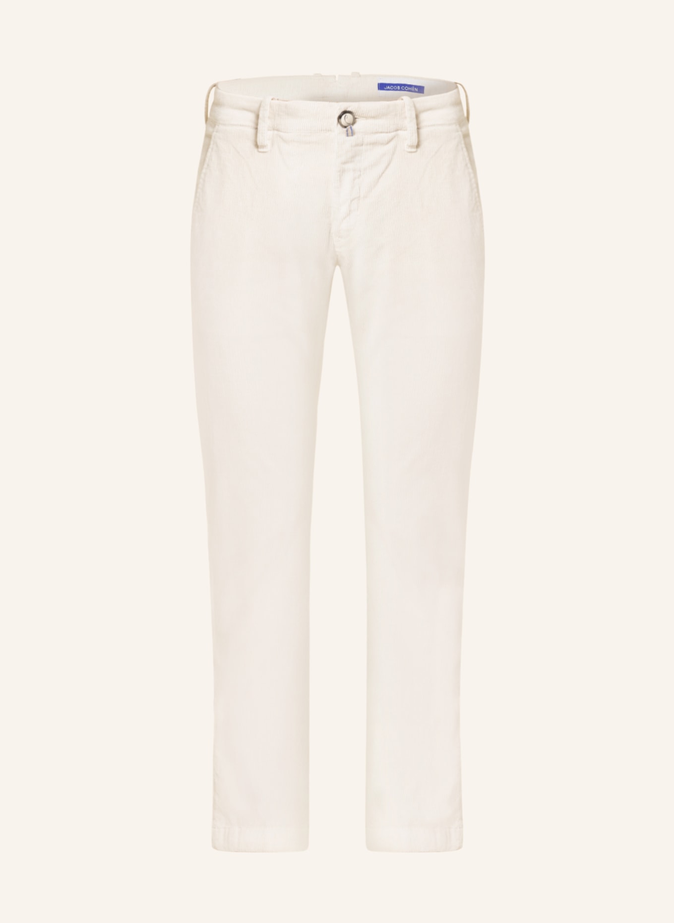JACOB COHEN Cord chinos BOBBY slim fit, Color: ECRU (Image 1)