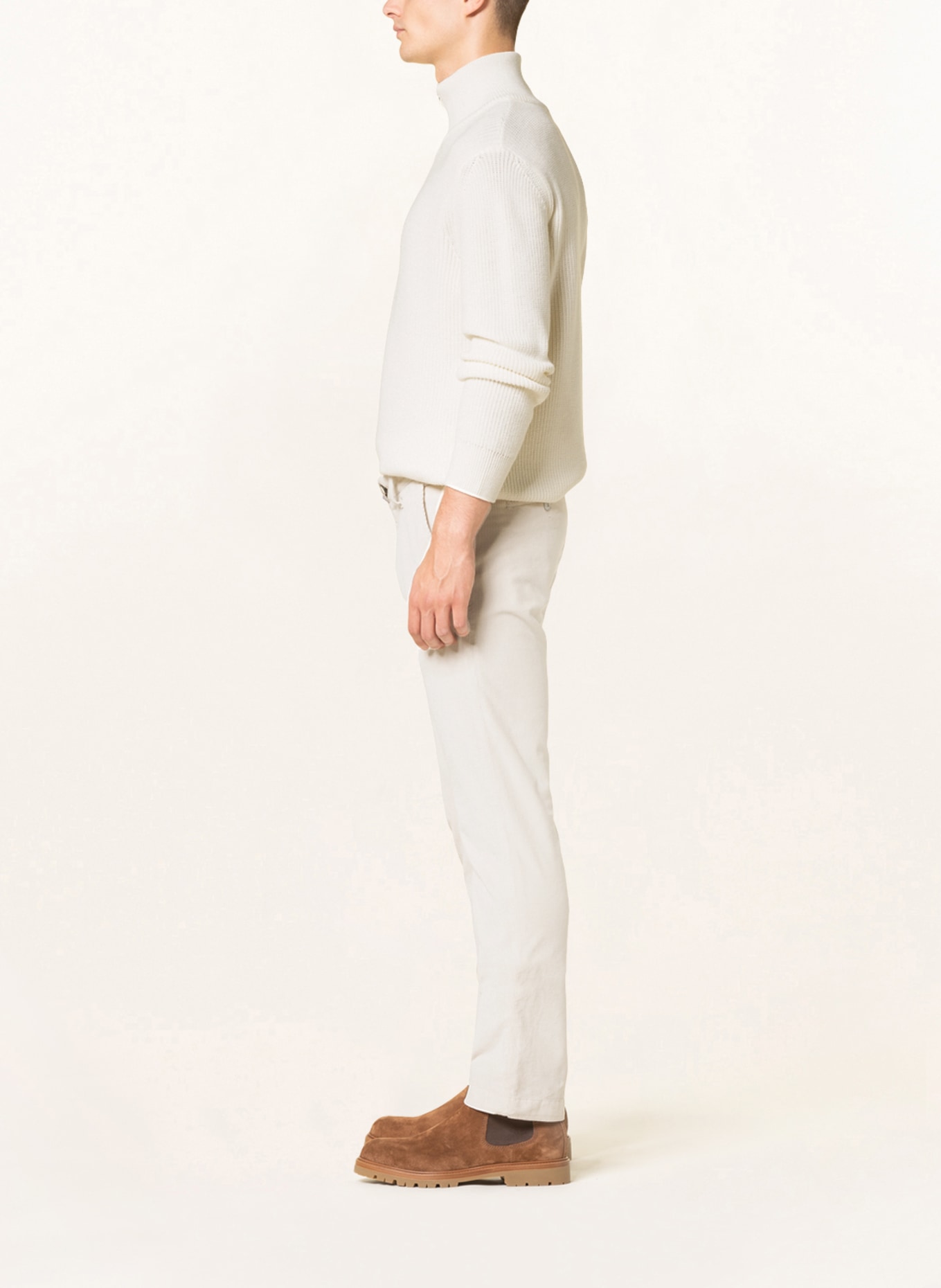 JACOB COHEN Cord chinos BOBBY slim fit, Color: ECRU (Image 4)
