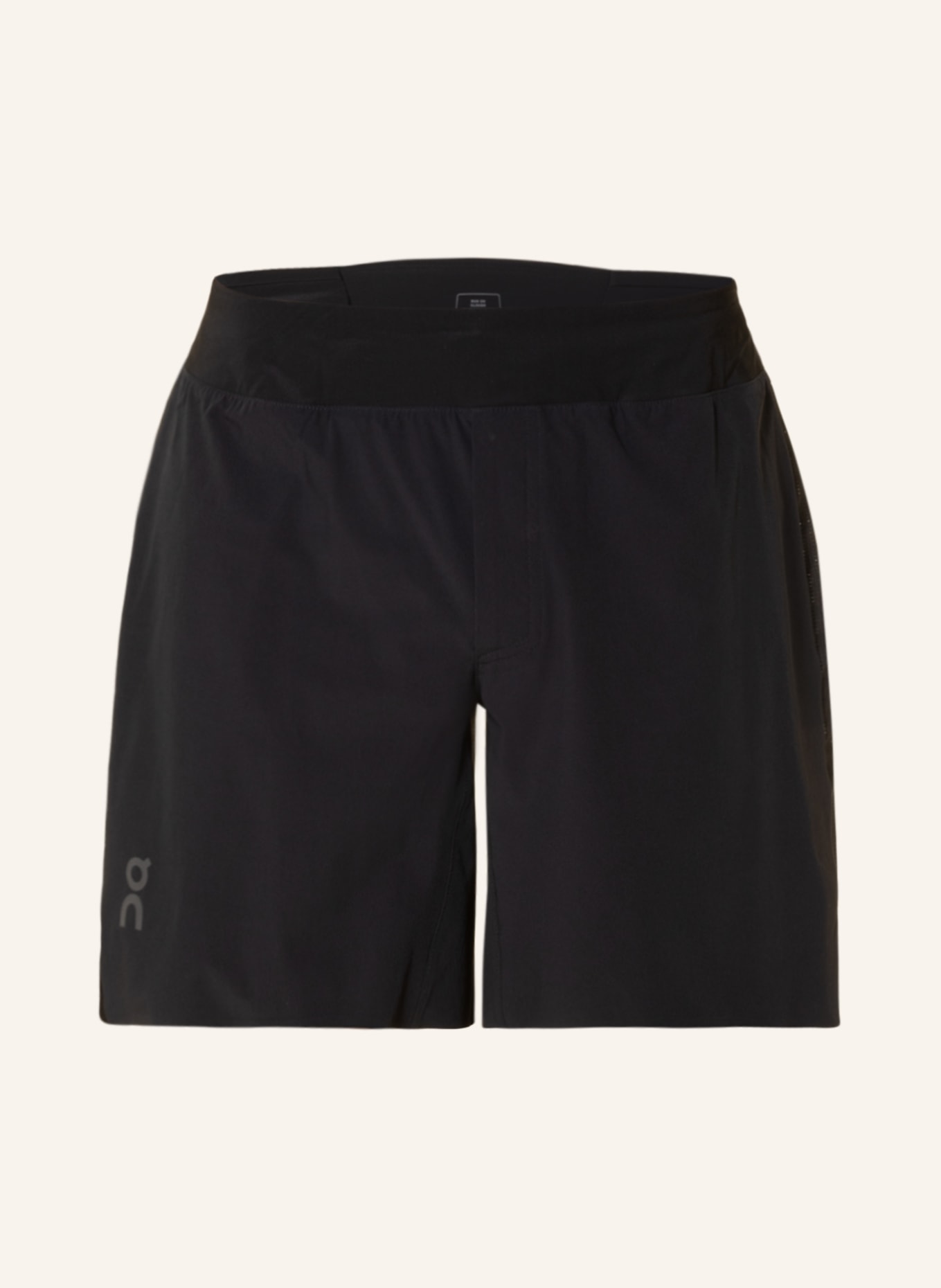 On 2-in-1 running shorts LIGHTWEIGHT, Color: BLACK (Image 1)