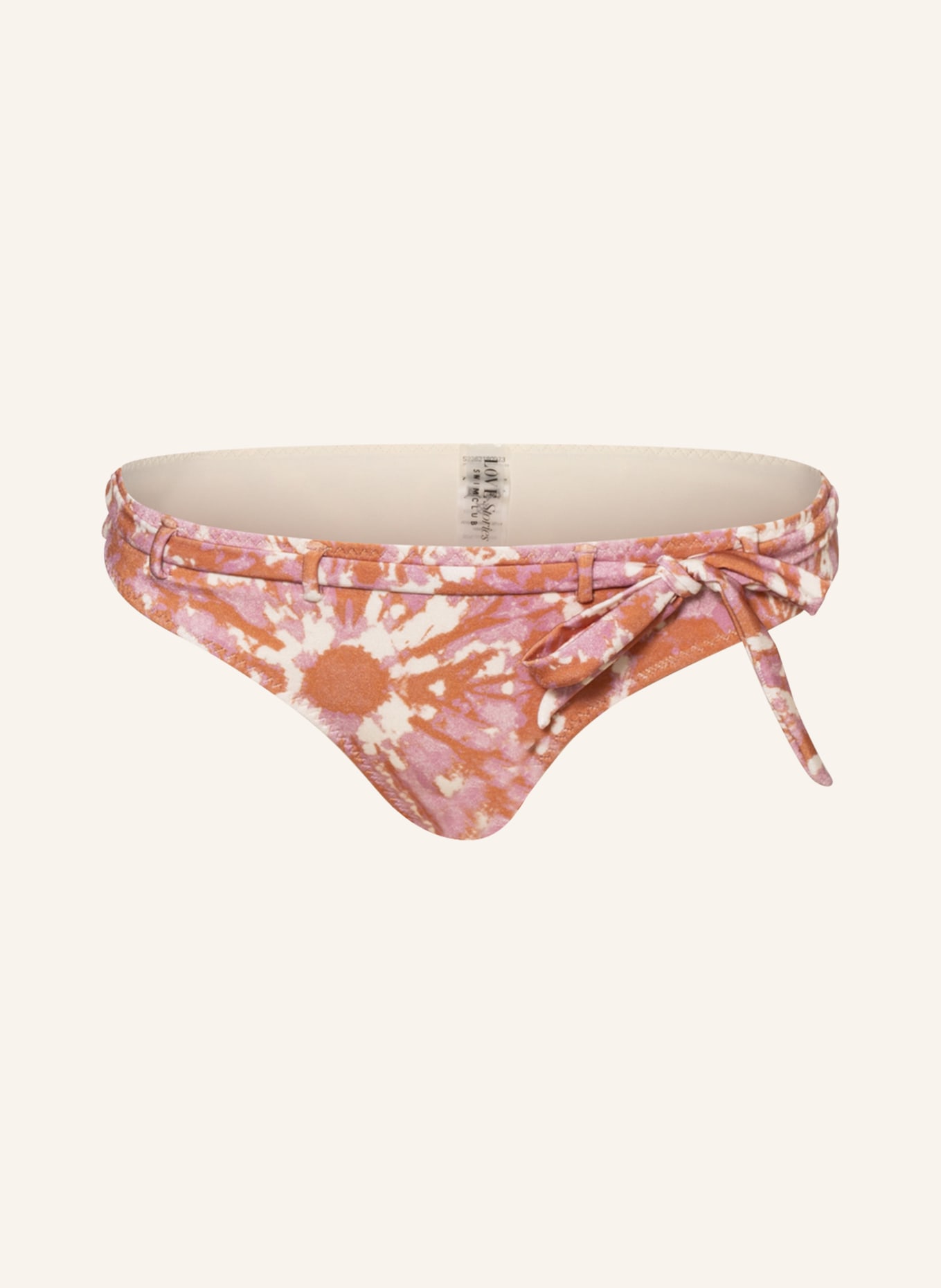 LOVE Stories Basic bikini bottoms PIPPA , Color: ECRU/ DARK ORANGE/ ROSE (Image 1)