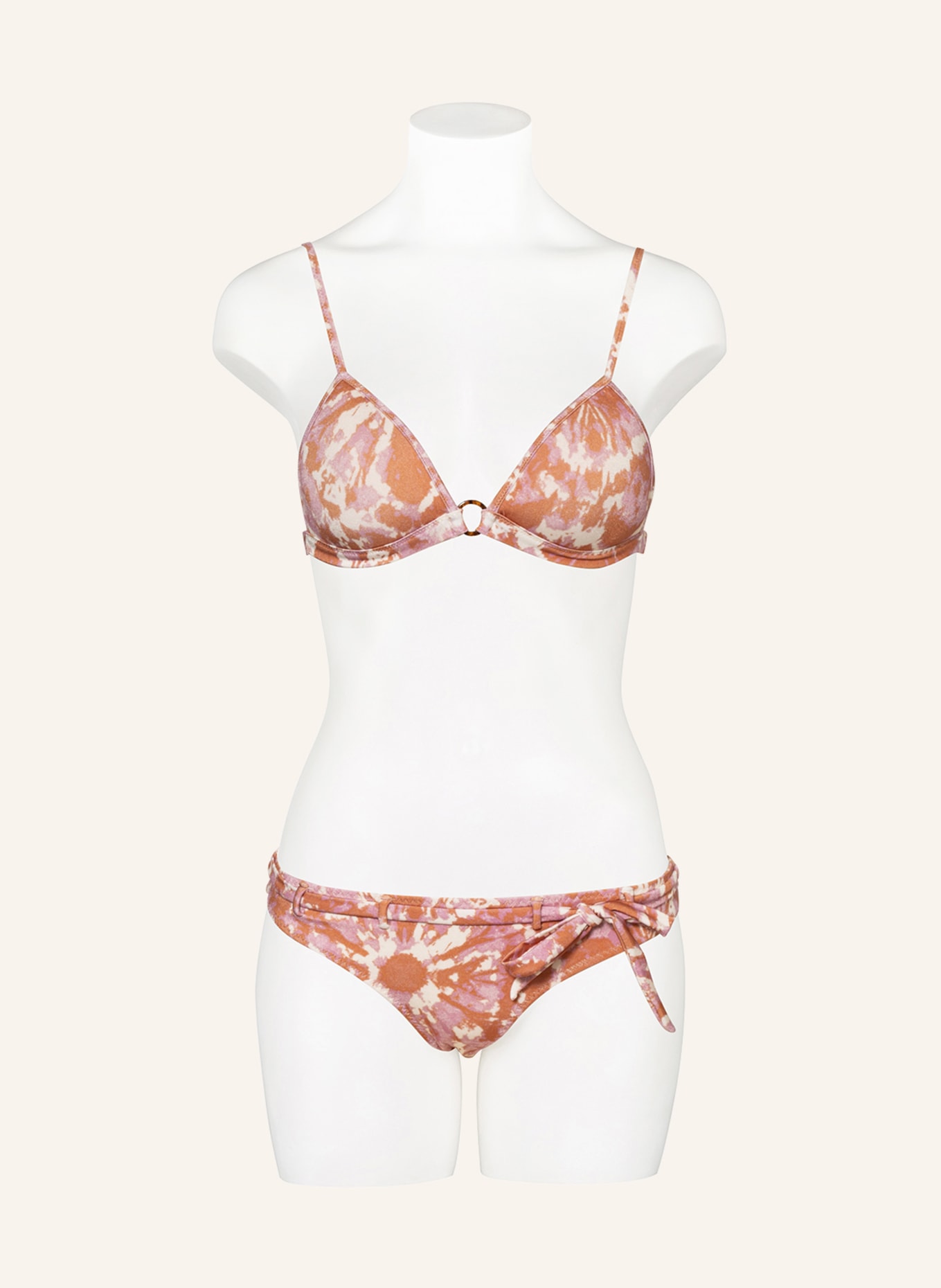 LOVE Stories Basic bikini bottoms PIPPA , Color: ECRU/ DARK ORANGE/ ROSE (Image 2)
