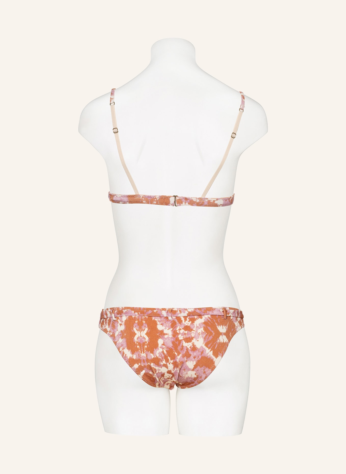 LOVE Stories Basic bikini bottoms PIPPA , Color: ECRU/ DARK ORANGE/ ROSE (Image 3)