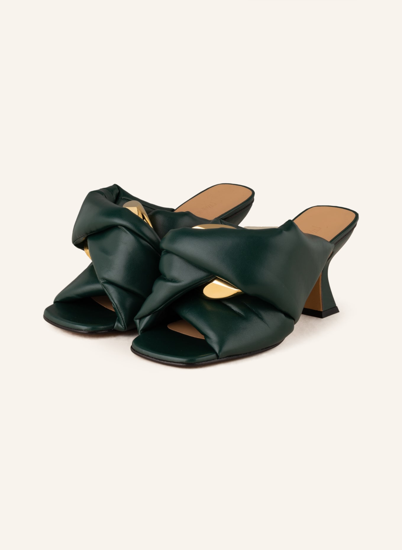 JW ANDERSON Mules TWIST, Color: GREEN (Image 1)