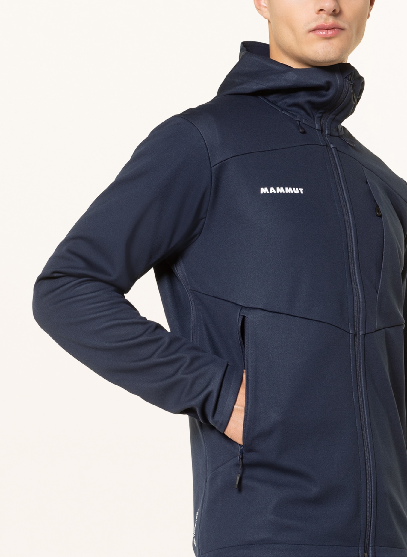 MAMMUT Softshellová bunda ULTIMATE VII: TMAVĚ MODRÁ