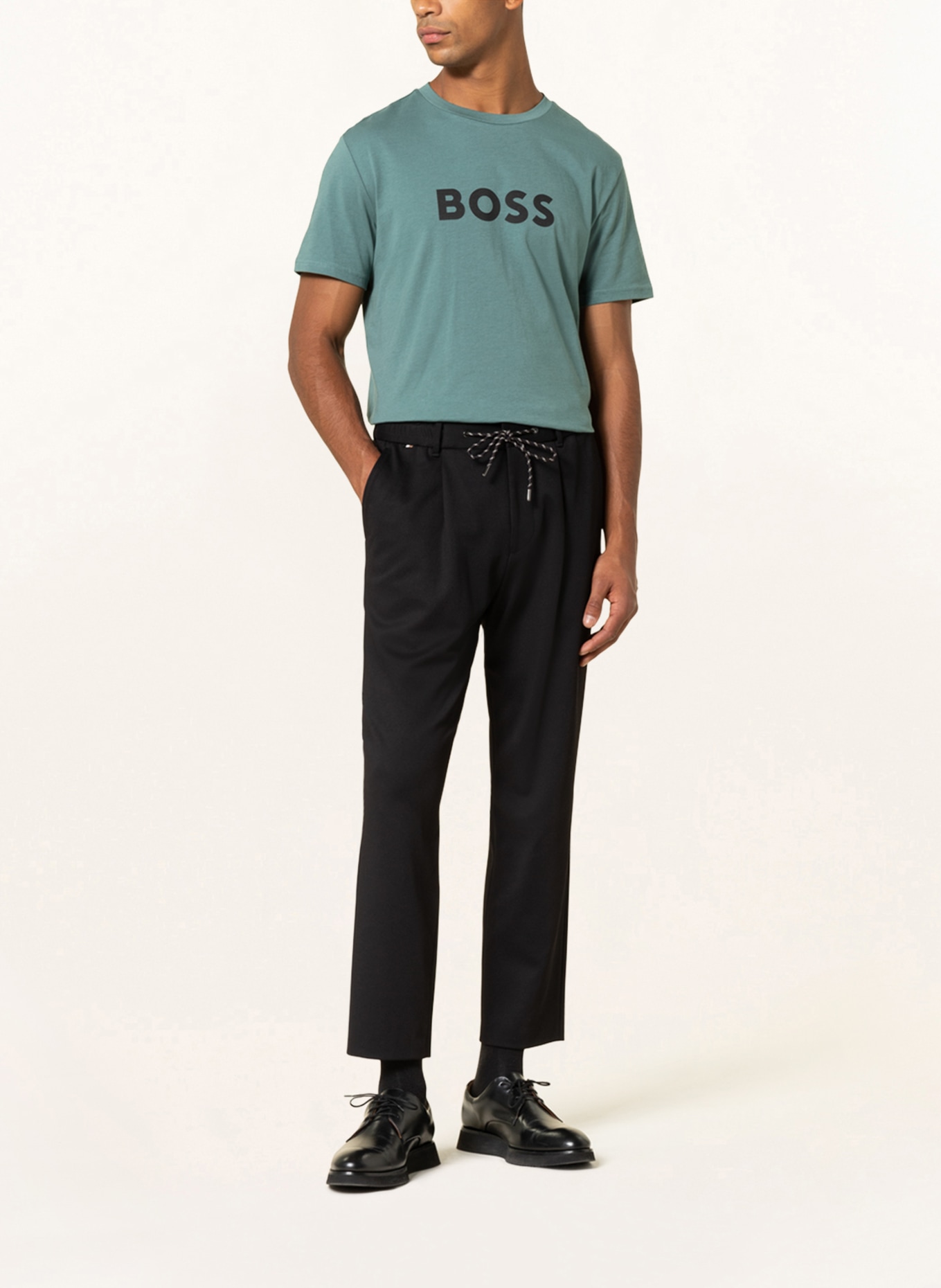 BOSS T-Shirt RN, Farbe: PETROL (Bild 2)
