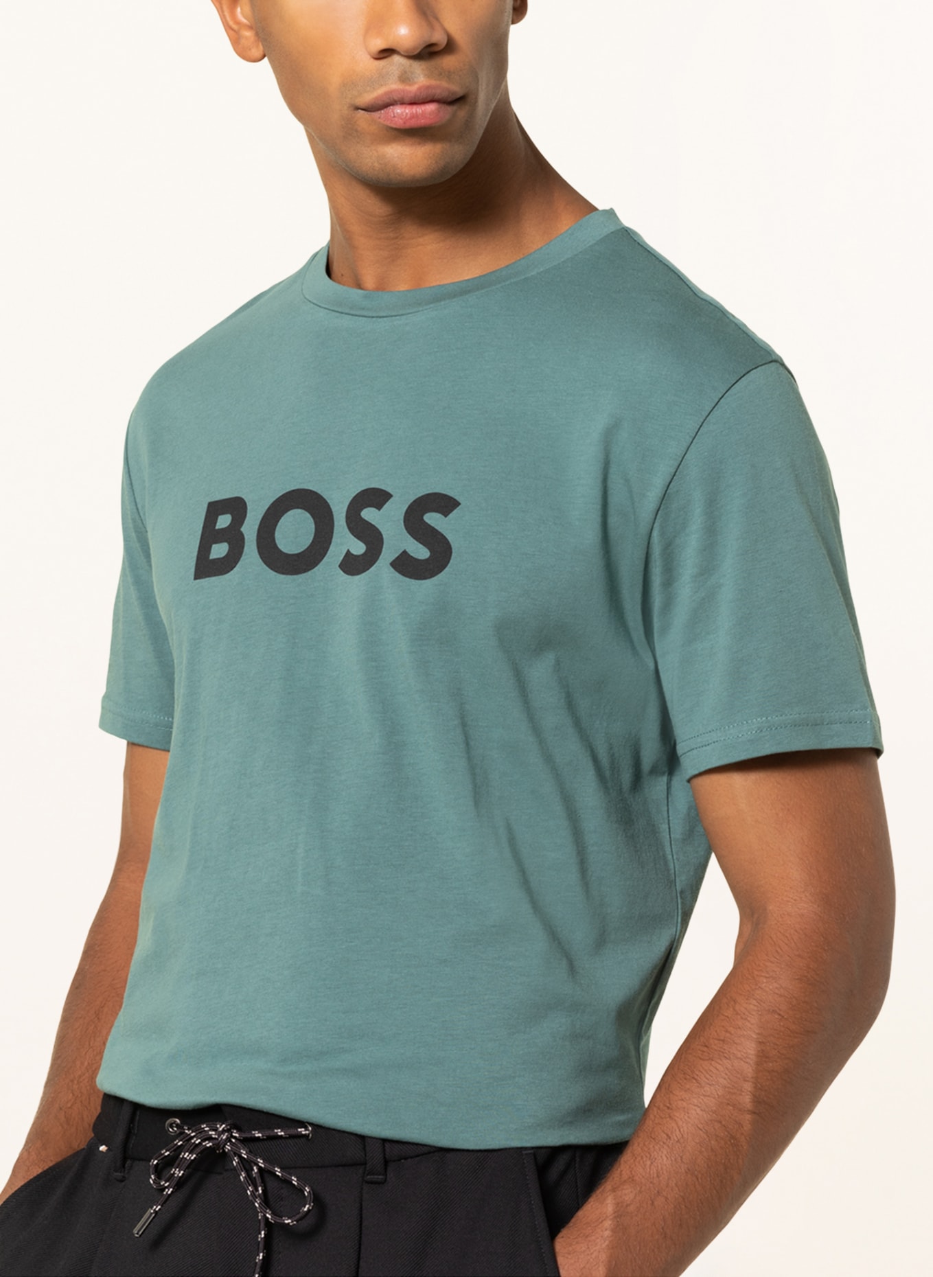 BOSS T-shirt RN, Kolor: PETROL (Obrazek 4)