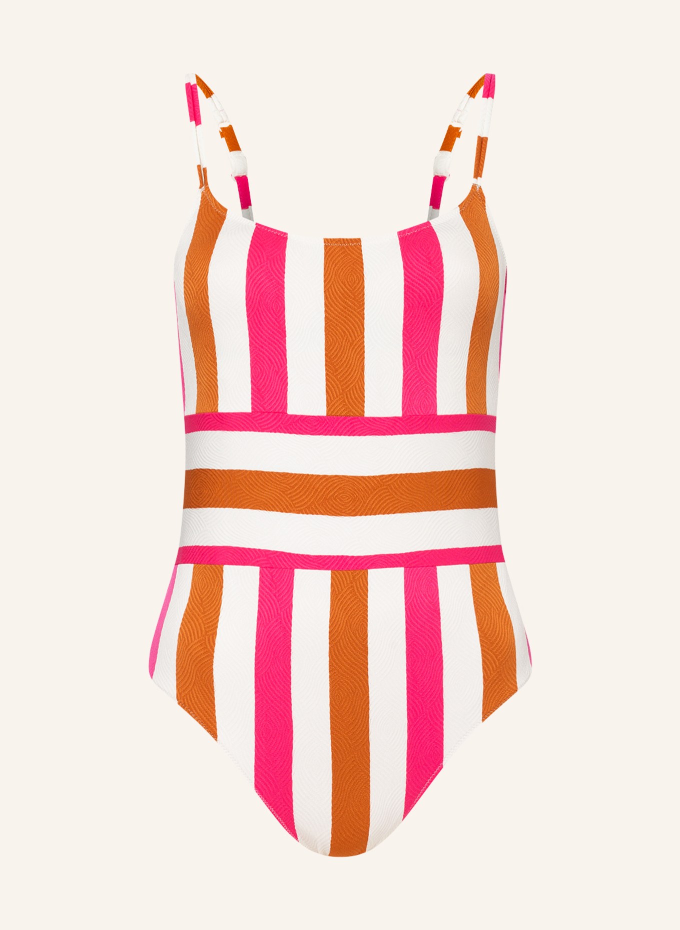 MARIE JO Swimsuit TERRASSA , Color: WHITE/ PINK/ DARK ORANGE (Image 1)