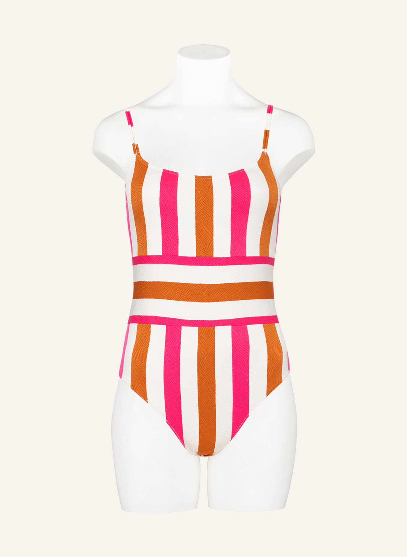 MARIE JO Swimsuit TERRASSA , Color: WHITE/ PINK/ DARK ORANGE (Image 2)