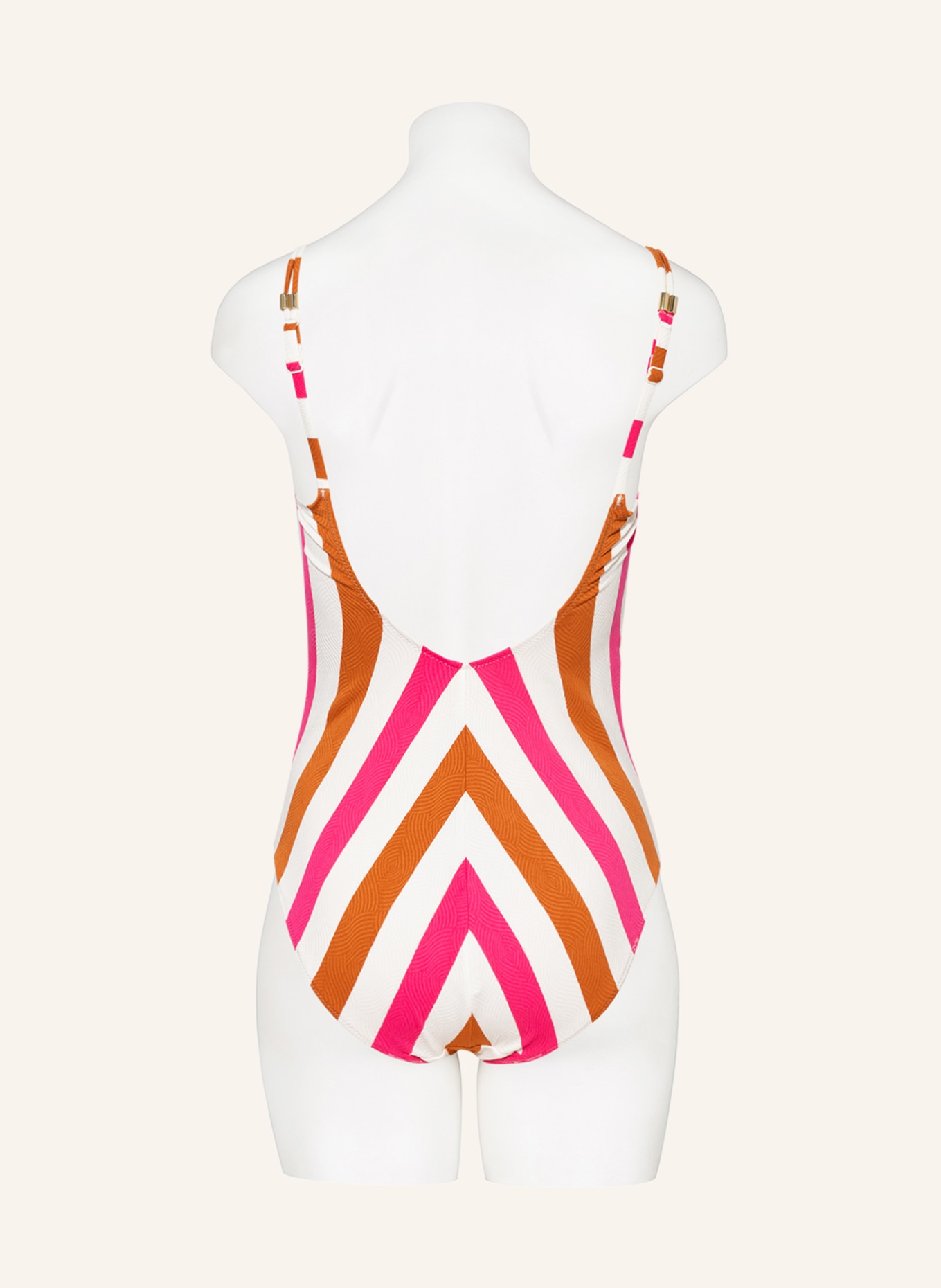 MARIE JO Swimsuit TERRASSA , Color: WHITE/ PINK/ DARK ORANGE (Image 3)