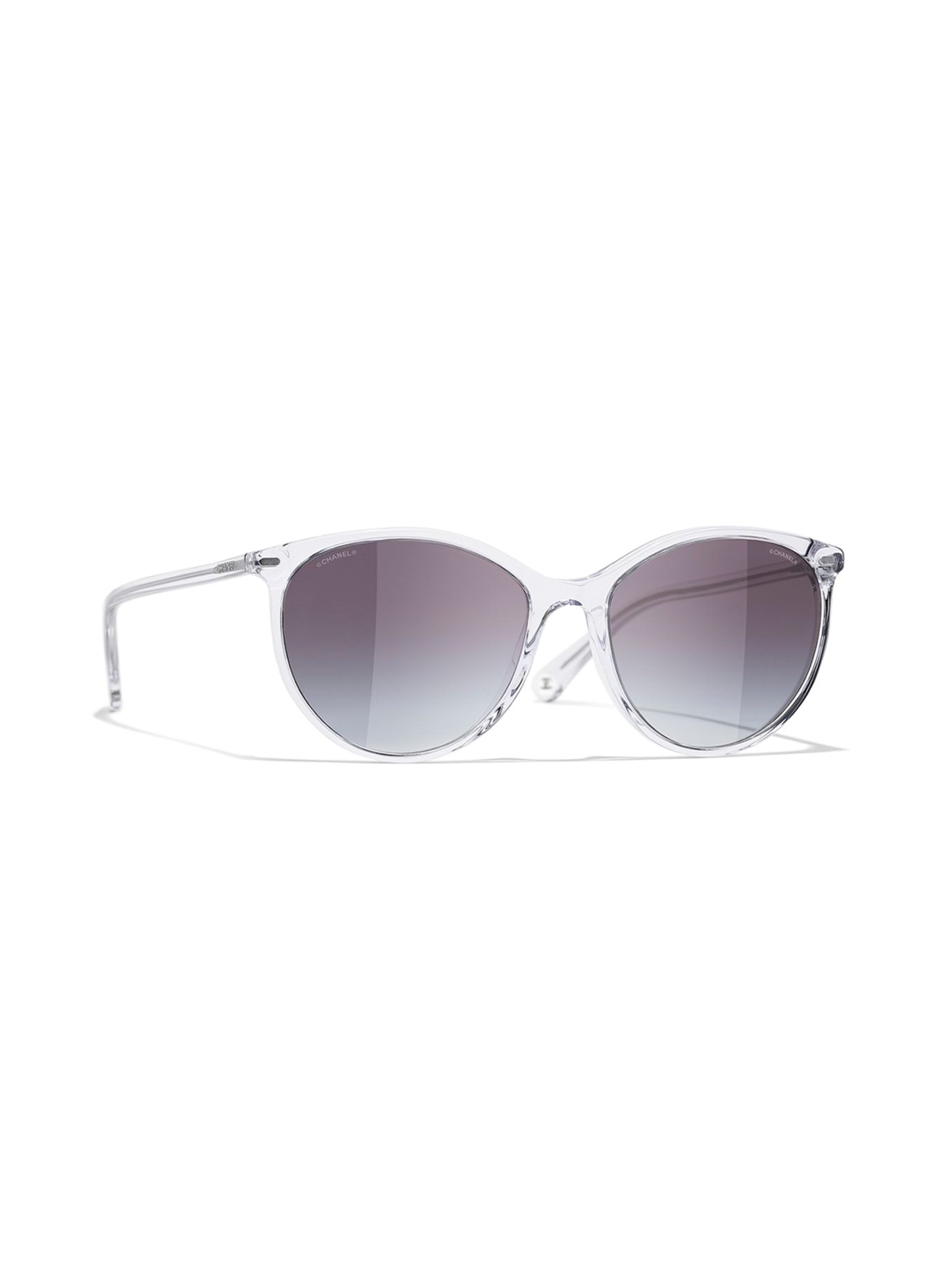 CHANEL Butterfly sunglasses, Color: C660S6 - TRANSPARENT/ GRAY GRADIENT (Image 1)